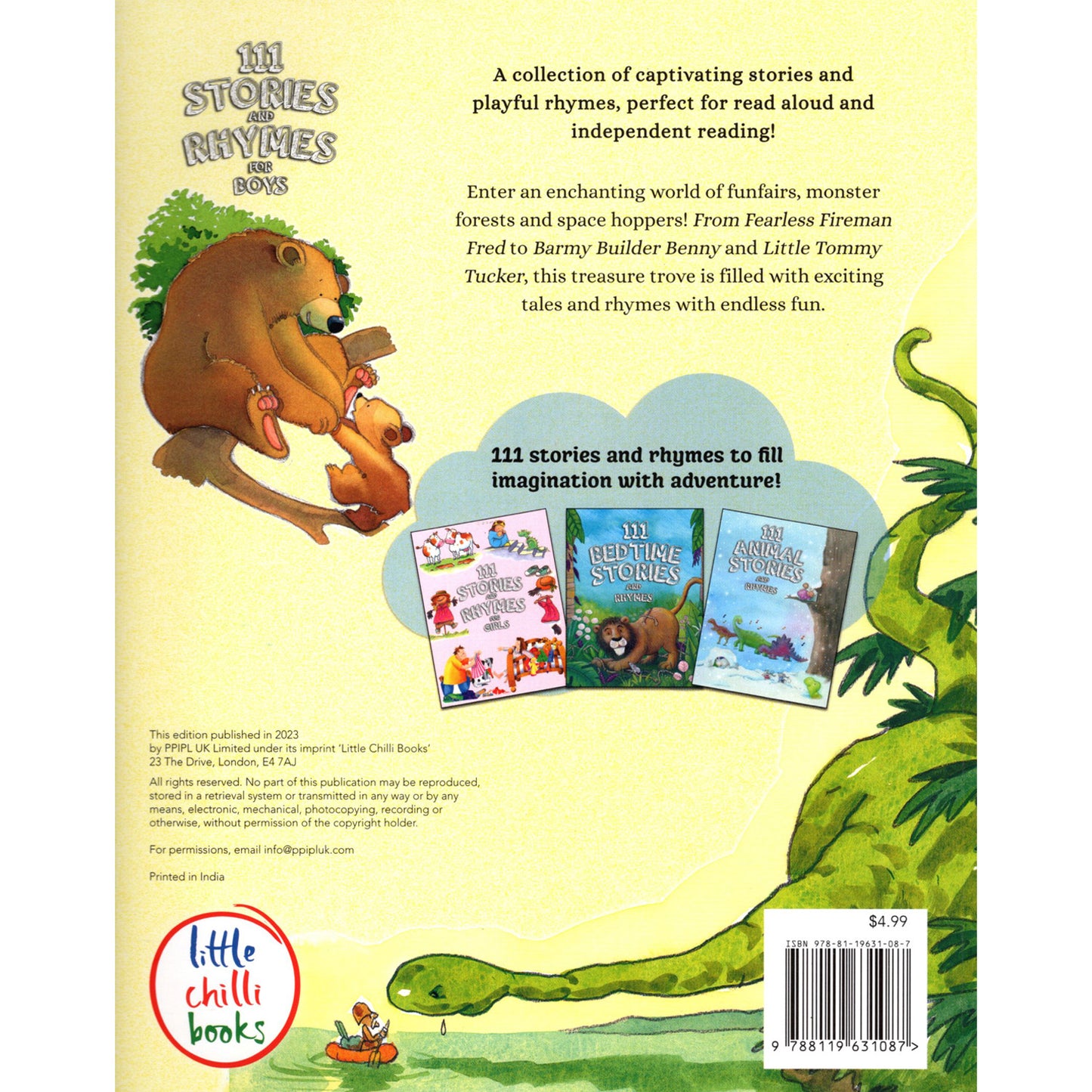 111 Stories & Rhymes for Boys | Storybook for boys | Rhymes for boys | Children's storybook | Story Collection Parragon