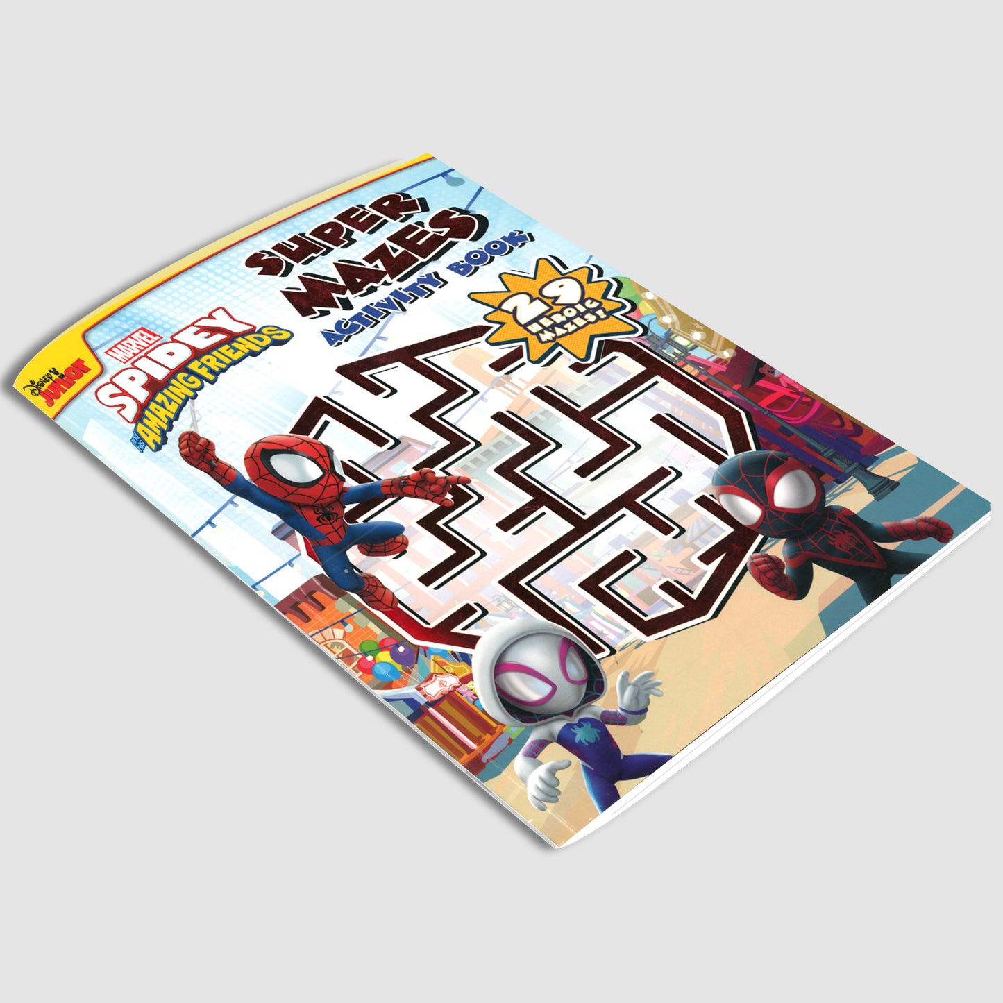 Marvel Spidey and His Friends Set of 2 Books of Maze Activities | Spider-Man Sticker Play For Kids | 3 to 6 Year Old