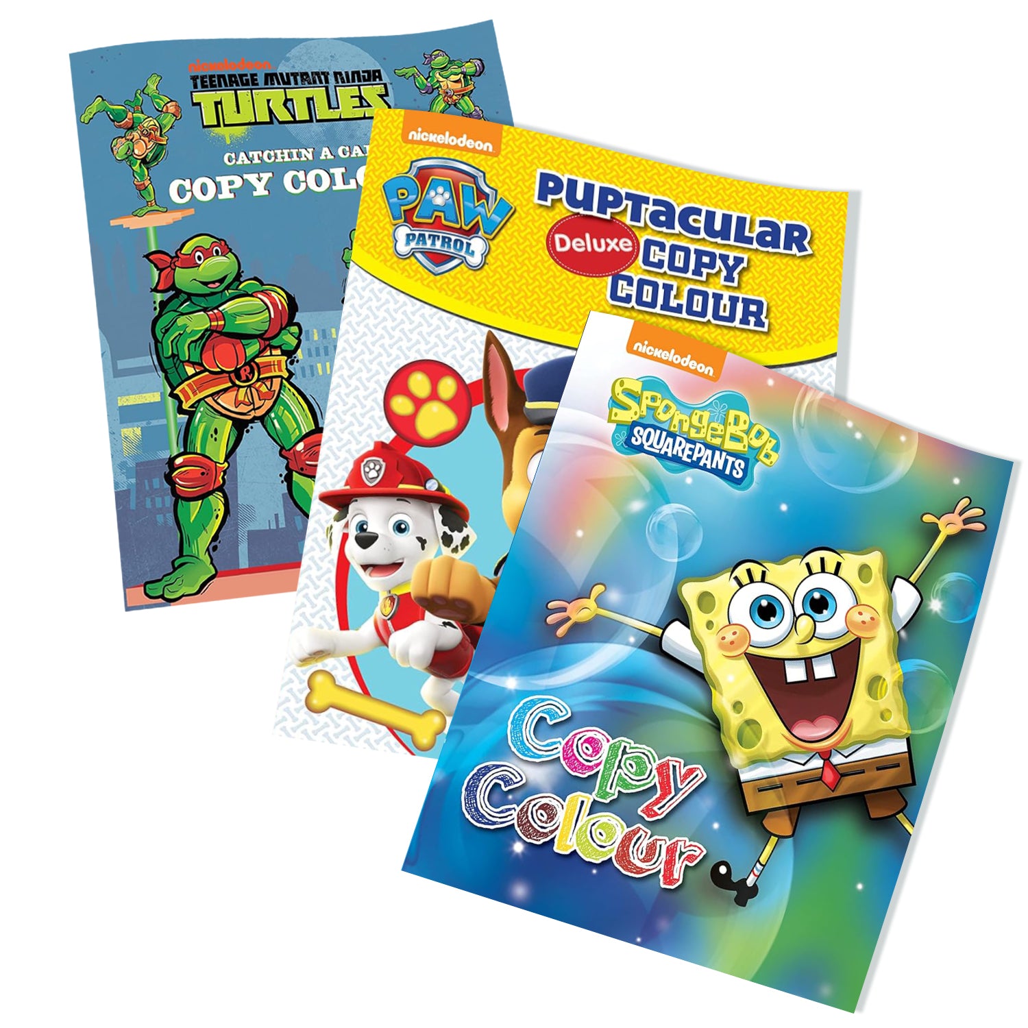 Awesome Set of Copy Colouring Books Spongebob Squarepants