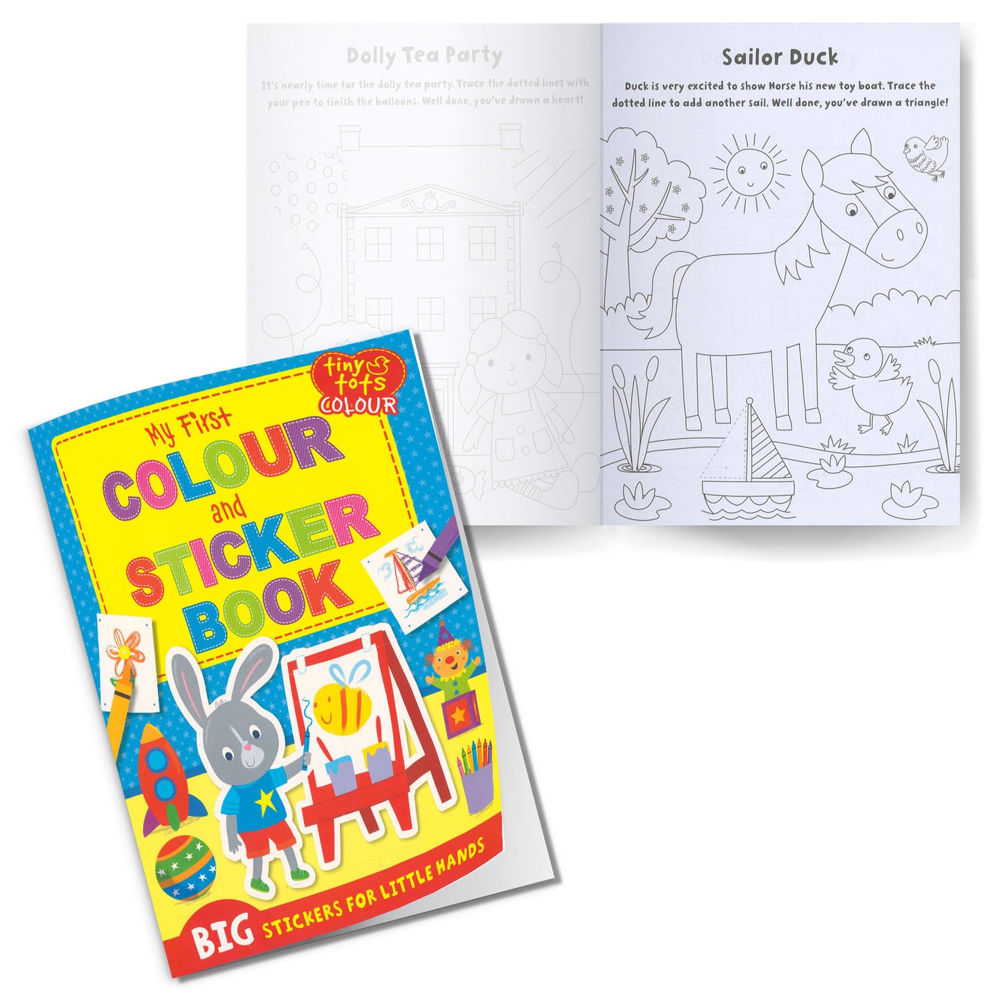 Pack of 3 Books of Story, Early Learning, Colour & Sticker | Divided by Level for Reading Practice | For 4 to 7 Year Old