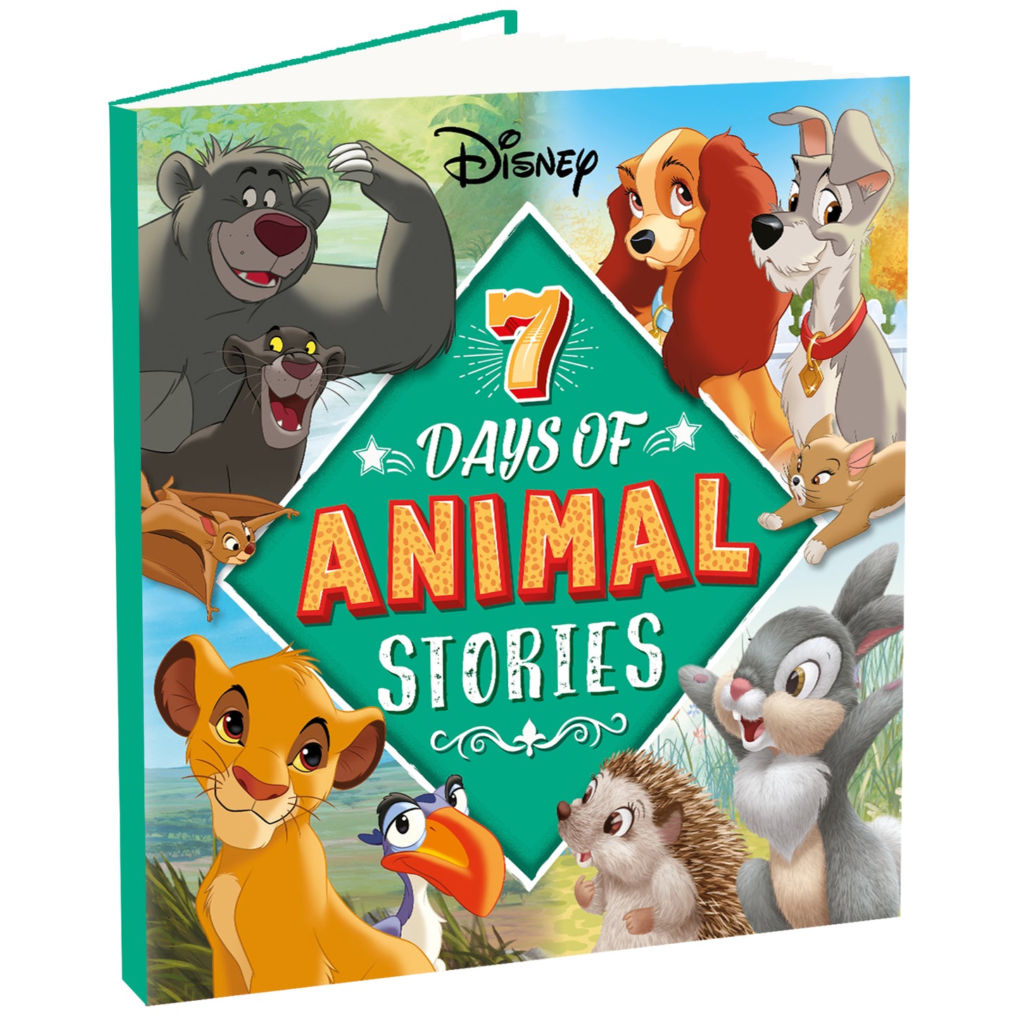 Disney 7 Days of Animal Stories - Collection of 7 Stories| Stories of Animals| The Lion King| The Aristocats| Disney Bunnies| 101 Dalmatians| Dumbo| The Jungle Book| Lady and the Tramp