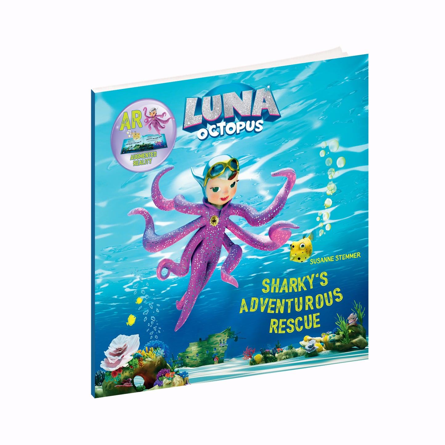 Luna Octopus Storybook - Sharky's Adventurous Rescue | illustrated children Storybook