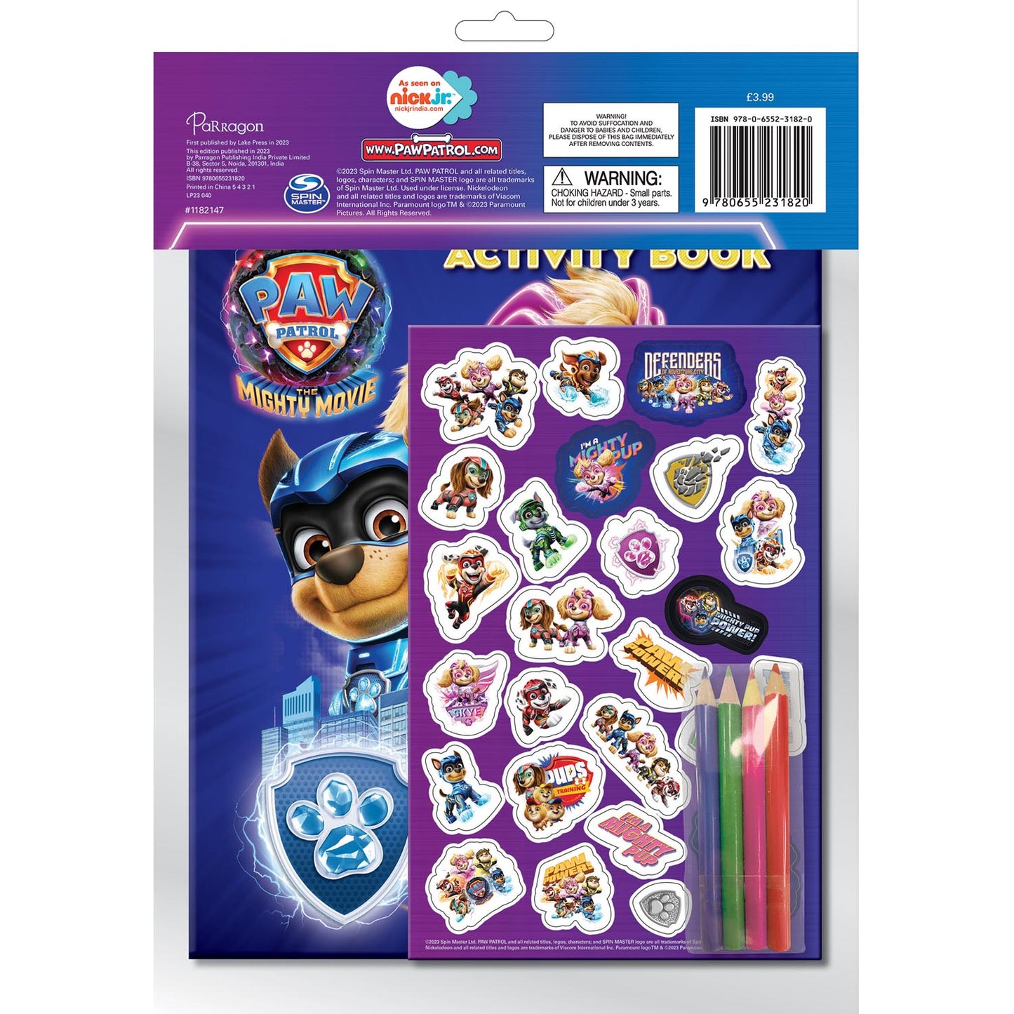 PAW Patrol The Mighty Movie- Activity Fun Pack | Children's books | Activity books | Nickelodeon books | Skye |Movie Storybook