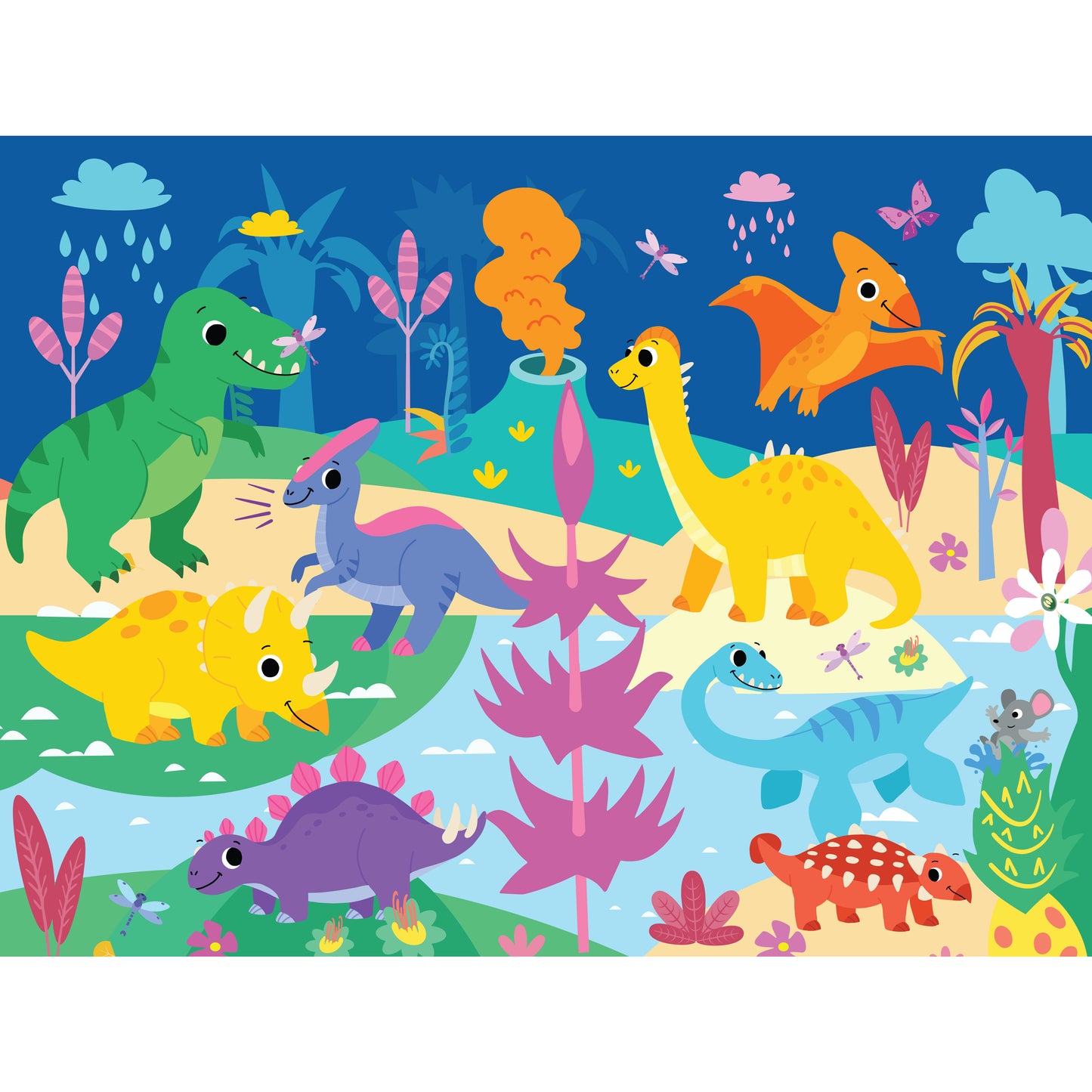 Junior Jigsaw Carry & Play Roarsome Dinosaurs | Jigsaw Puzzle | For 4 to 6 Year Kids
