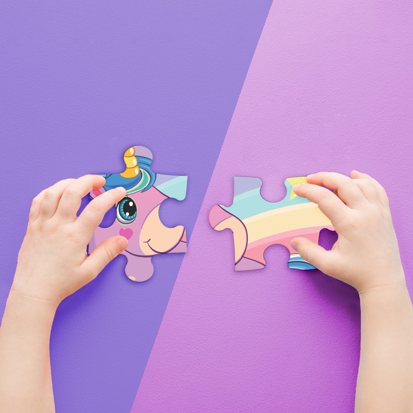 Junior Jigsaw Carry & Play Rainbow Unicorns | Jigsaw Puzzle | For 4 to 6 Year Kids