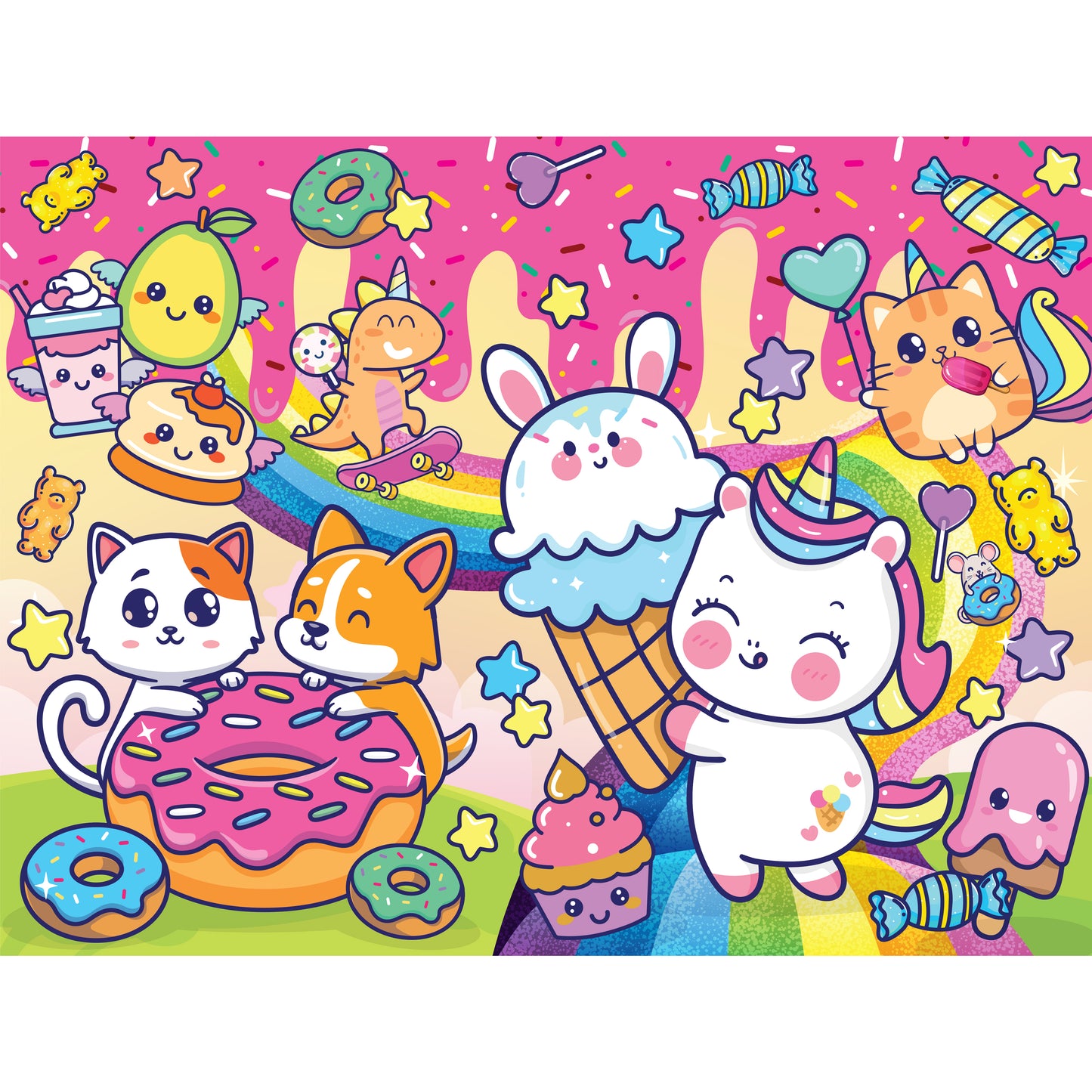 Junior Jigsaw Carry & Play Sweet Kawaii | Jigsaw Puzzle | For 4 to 6 Year Kids