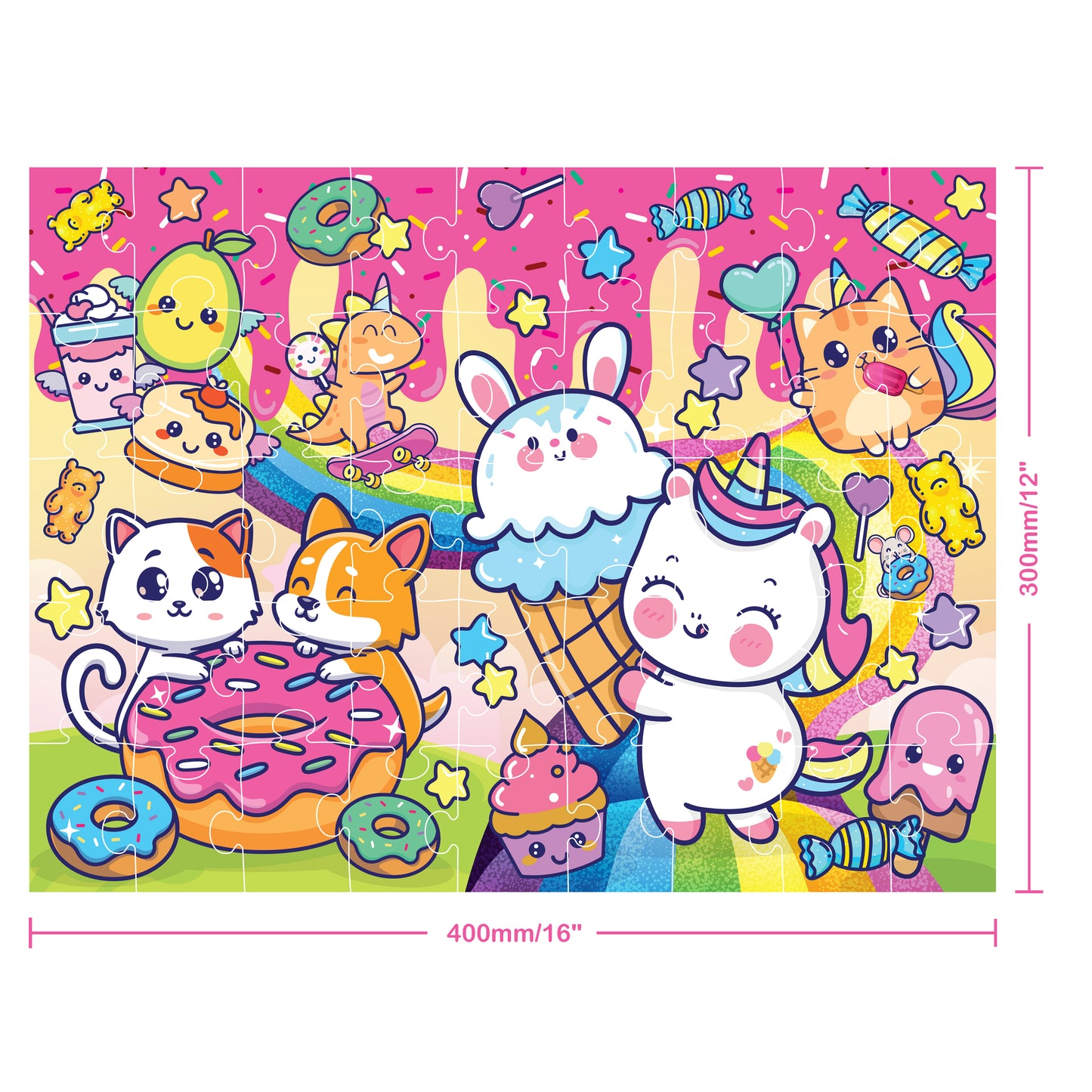 Junior Jigsaw Carry & Play Sweet Kawaii | Jigsaw Puzzle | For 4 to 6 Year Kids