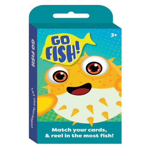 Classic Card Game Go Fish | Classic Family Card Game | Travel Game for Kids | Learning Fun | Ages 3+ | Kids Matching Game | Family Fun