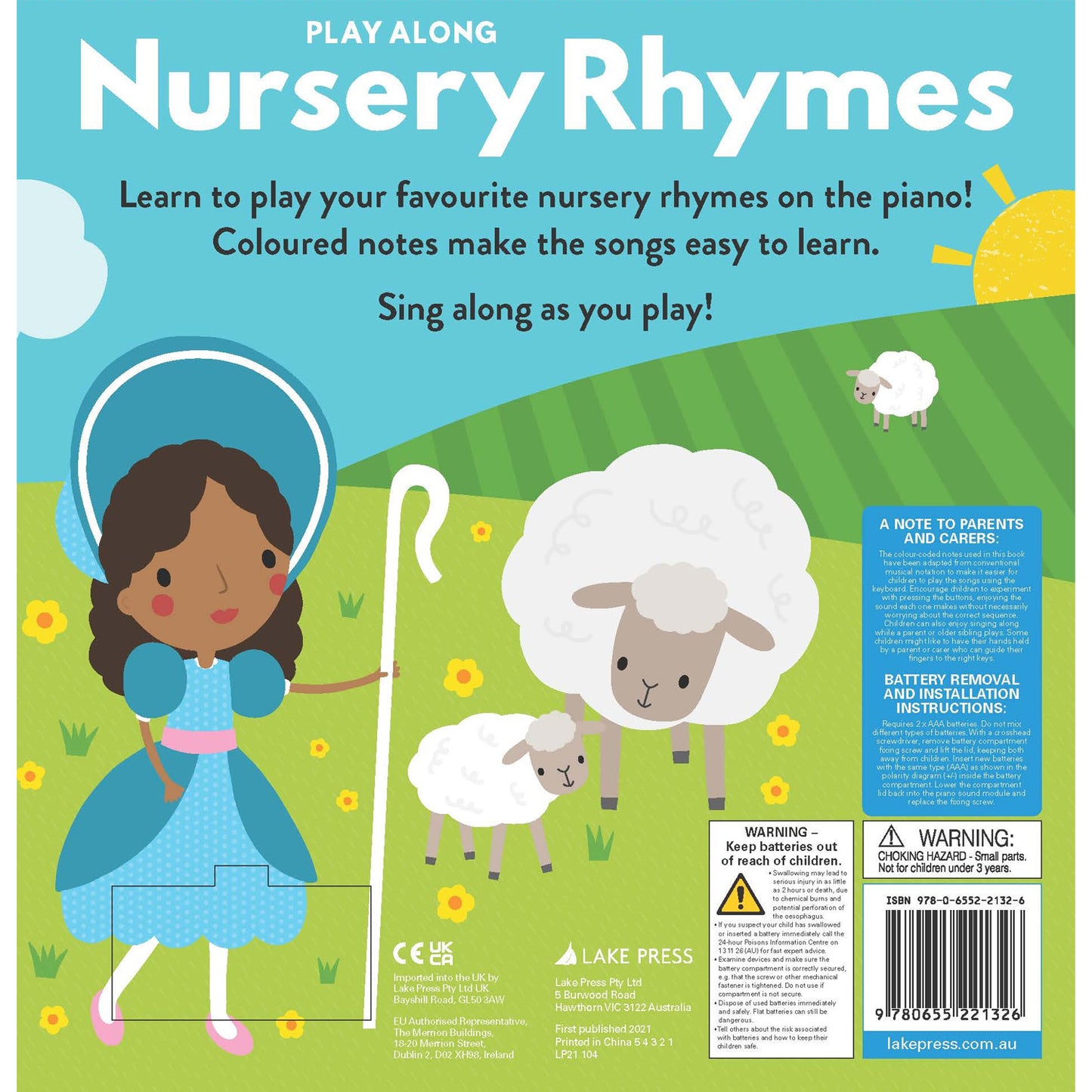 Piano Book - Nursery Rhymes | Interactive Musical Book for Kids | Learn & Play Nursery Songs| Sing Along| Early Musical & Motor Skills| Interactive Piano Keys| Hands-On Learning| Ages 4-6