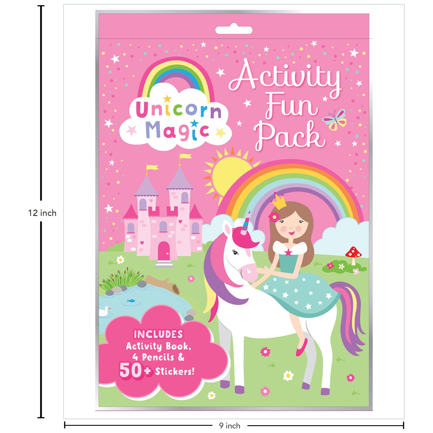 Unicorn Magic - Activity Fun Pack| Colouring, Stickers & Puzzles | Creative & Fun Activities for Kids| Resealable| Travel-friendly| Activity Book| Added Colour Pencils| 50+ Stickers| Perfect for Ages 3-5