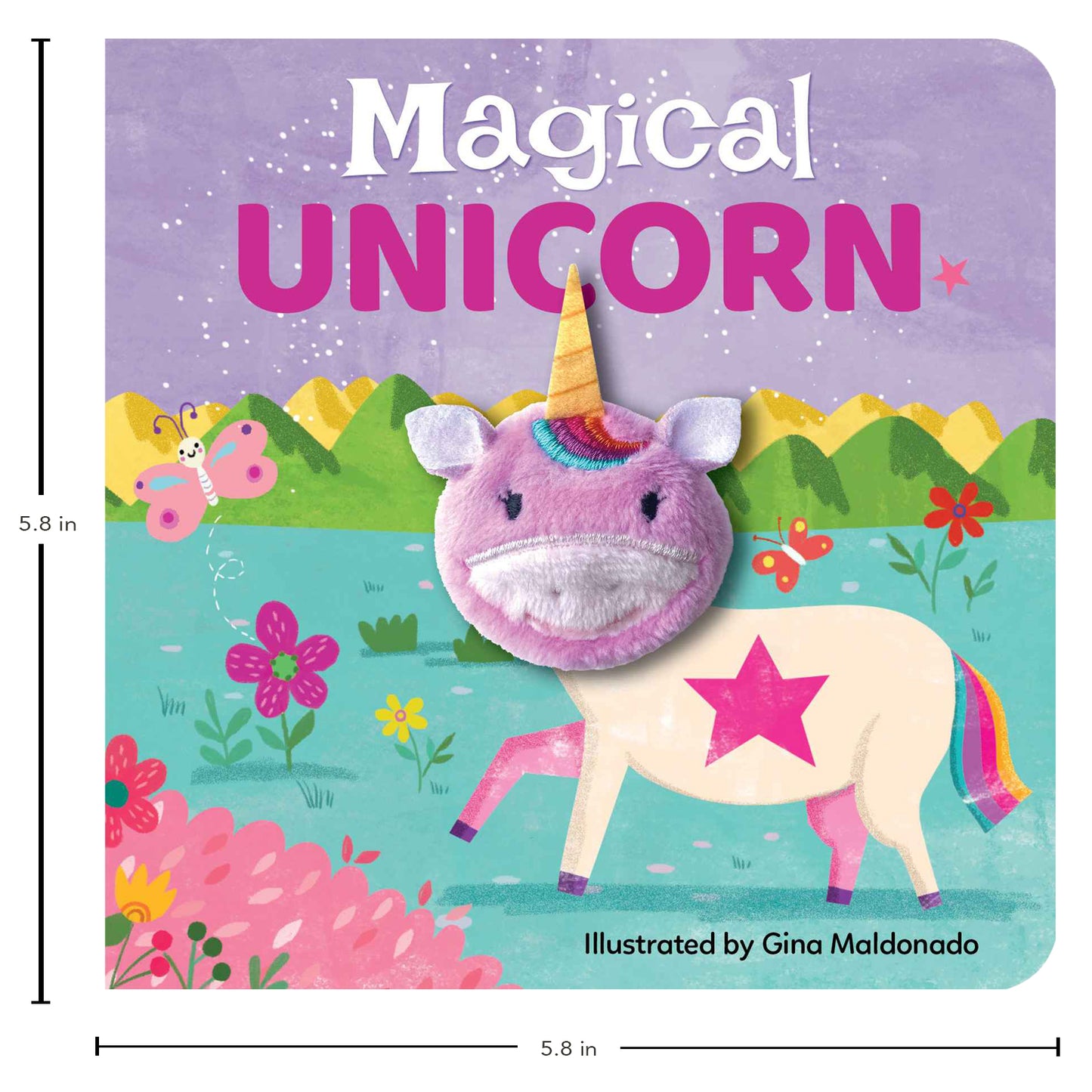 Finger Puppet Book - Magical Unicorn Puppet as She Uses Her Magical Power to Help Others