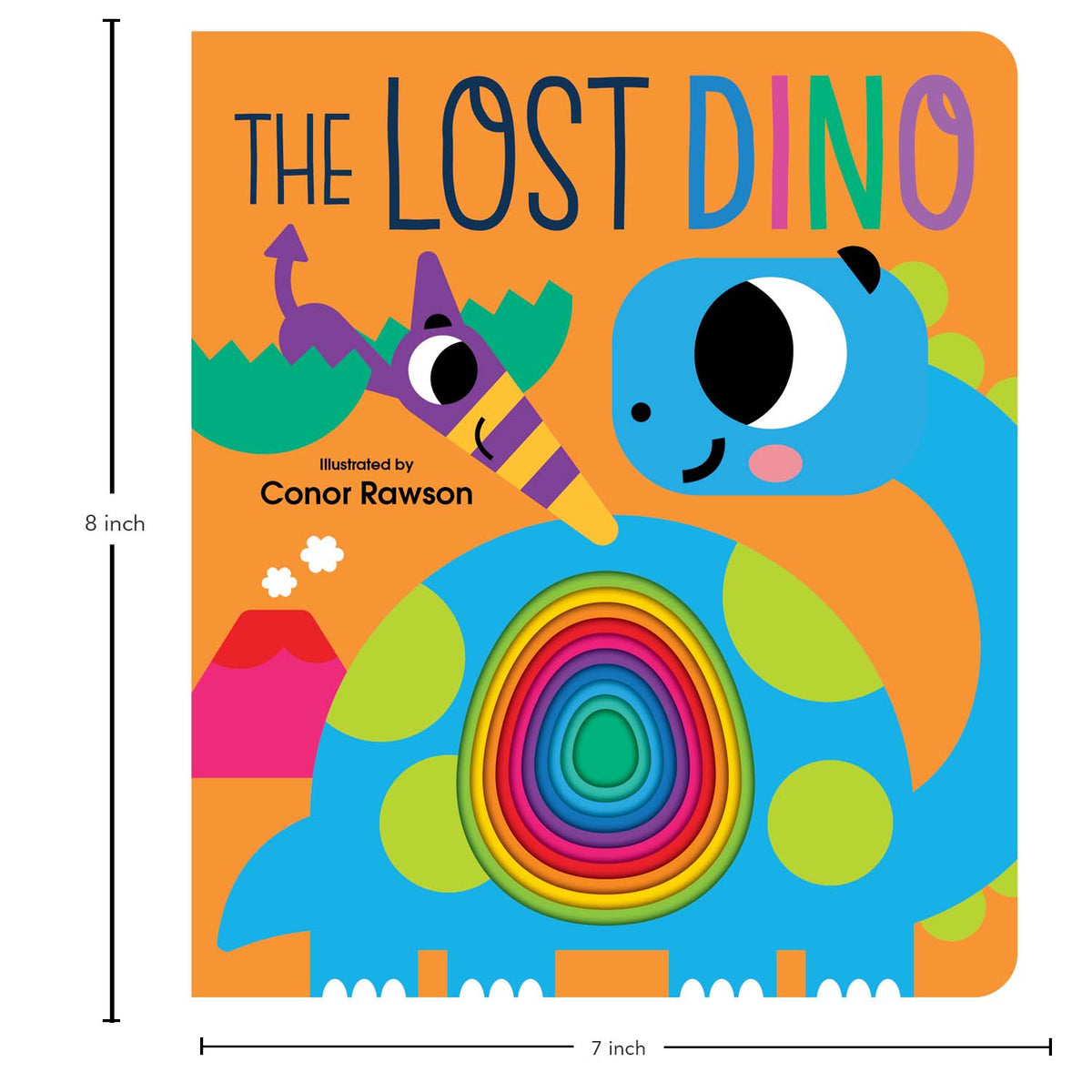 Graduating Board Book Lost Dino | Children's books about Dinosaur | Early learning books