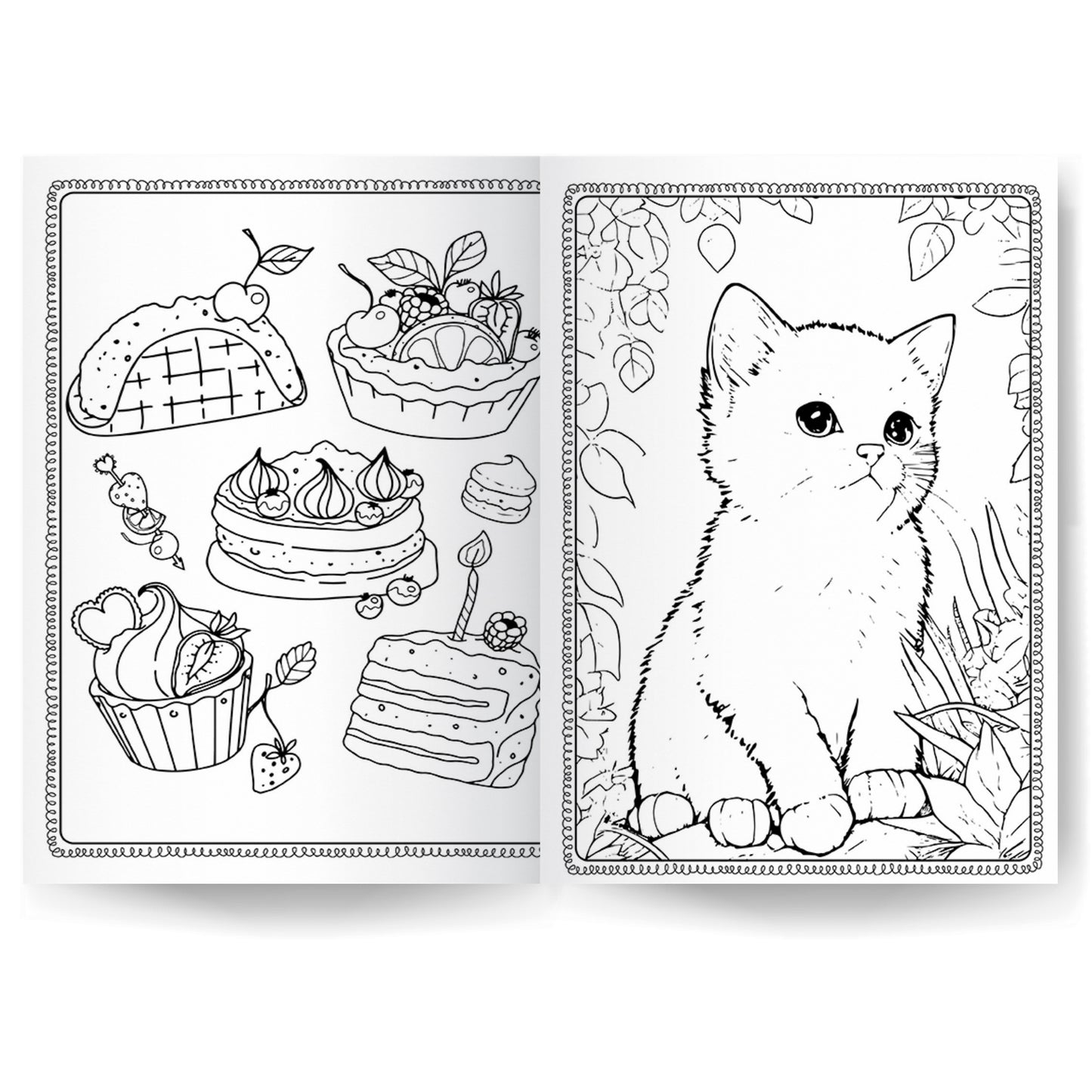 1000 Stickers & Colour: Sweets and Treats | Fun Sticker & Coloring Book for Kids | Cute Animals, Desserts & Treats | 64 Pages of Creative Activity with Holographic Cover| For Age 4-6