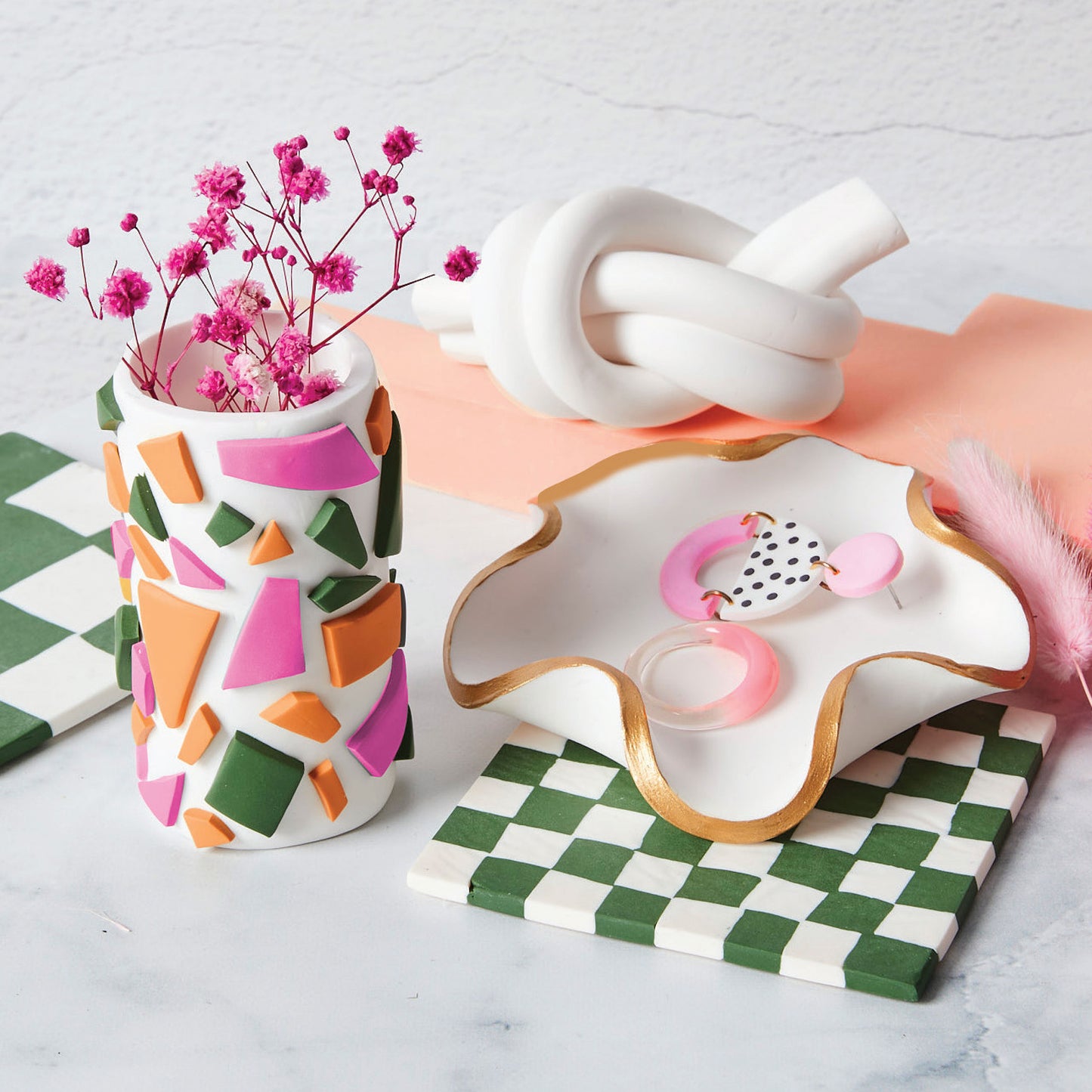 Craft Maker Polymer Clay Décor Kit | DIY polymer clay kit | Polymer clay craft set | Home décor kit with clay | Make your own clay decorations | Clay modelling kit for kids and adults | Creative clay art kit for beginners
