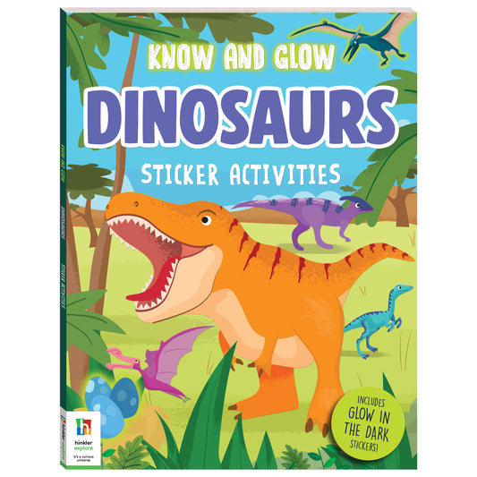 Know and Glow Dinosaurs Sticker Activities | Sticker Activity Book | Glow Sticker Book | Fun Facts and Stickers | Activity Book | 6-8 Years