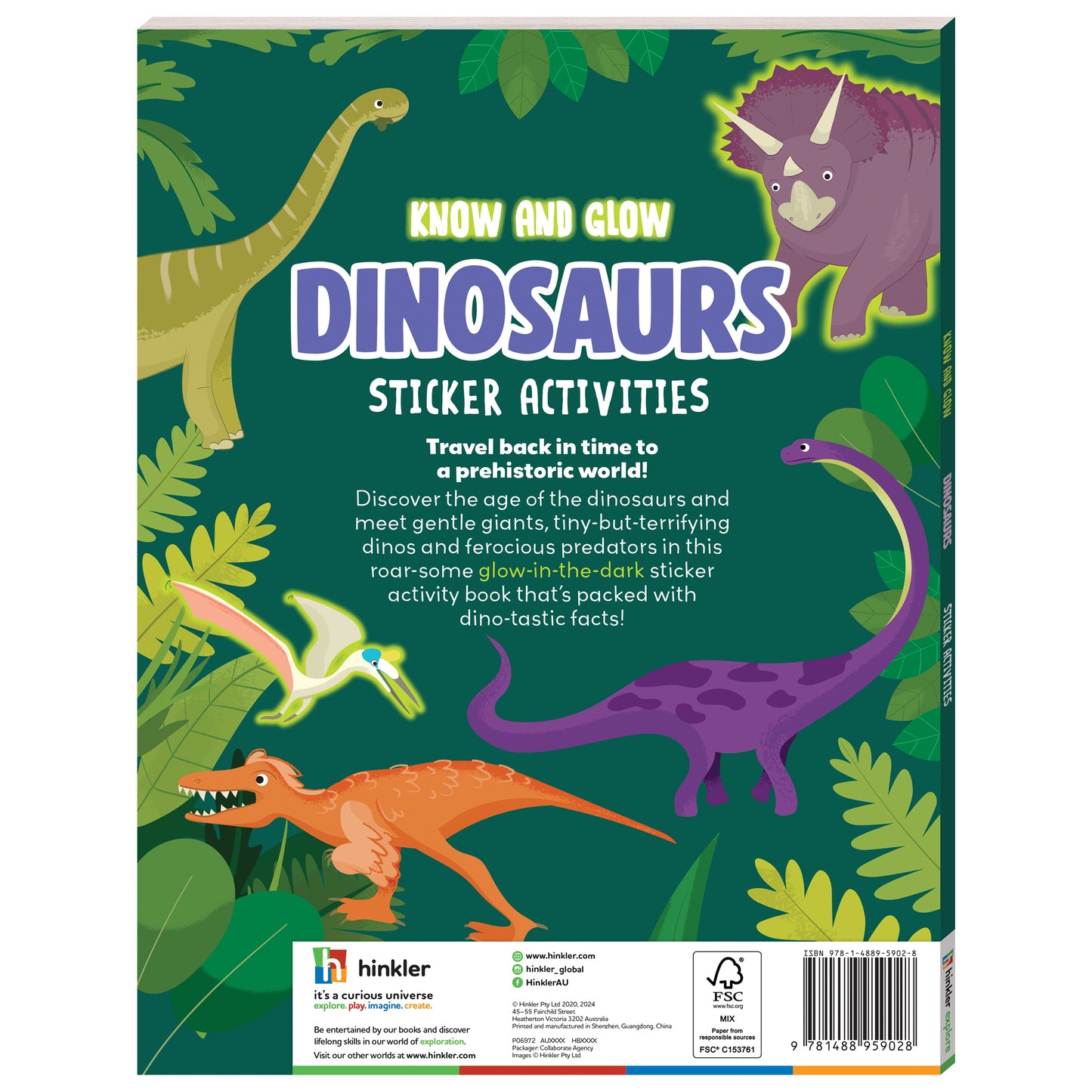 Know and Glow Dinosaurs Sticker Activities | Sticker Activity Book | Glow Sticker Book | Fun Facts and Stickers | Activity Book | 6-8 Years
