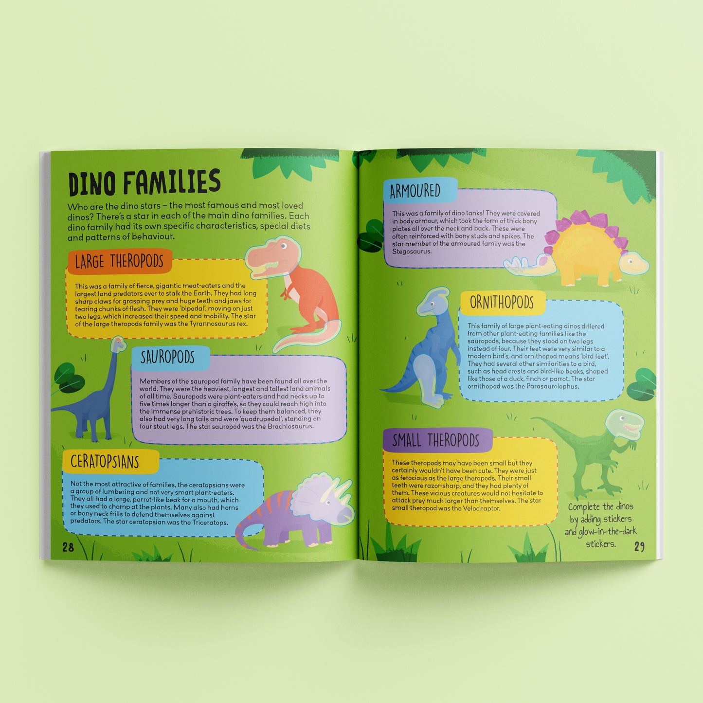 Know and Glow Dinosaurs Sticker Activities | Sticker Activity Book | Glow Sticker Book | Fun Facts and Stickers | Activity Book | 6-8 Years