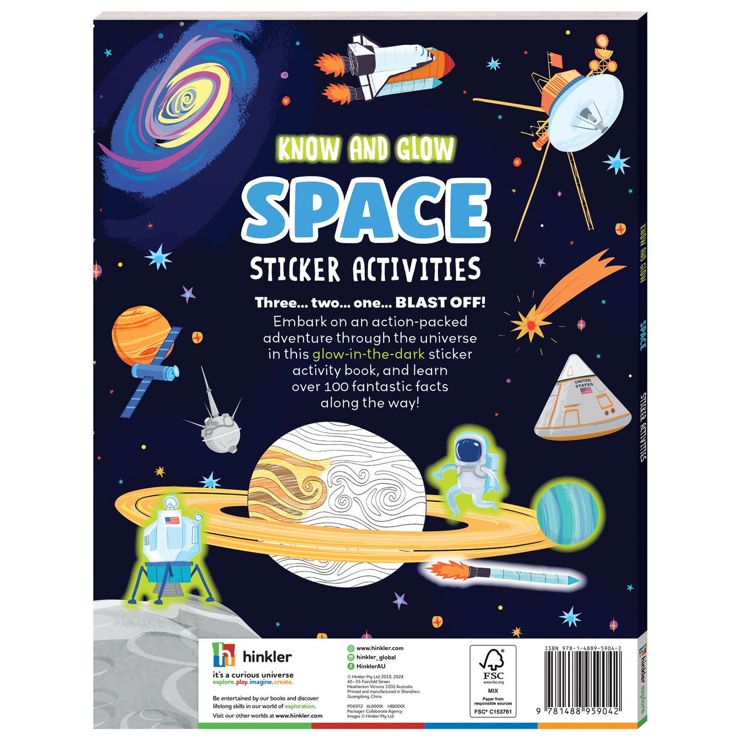 Know and Glow Space Sticker Activities | Sticker Activity Book | Glow Sticker Book | Fun Facts and Stickers | Activity Book | 6-8 Years