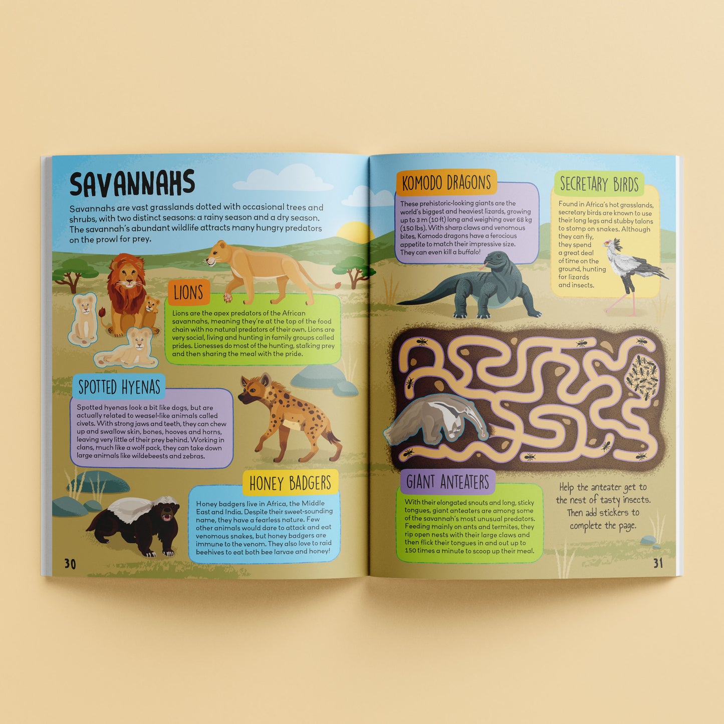 Know and Glow Predator Sticker Activities | Sticker Activity Book | Glow Sticker Book | Fun Facts and Stickers | Activity Book | 6-8 Years