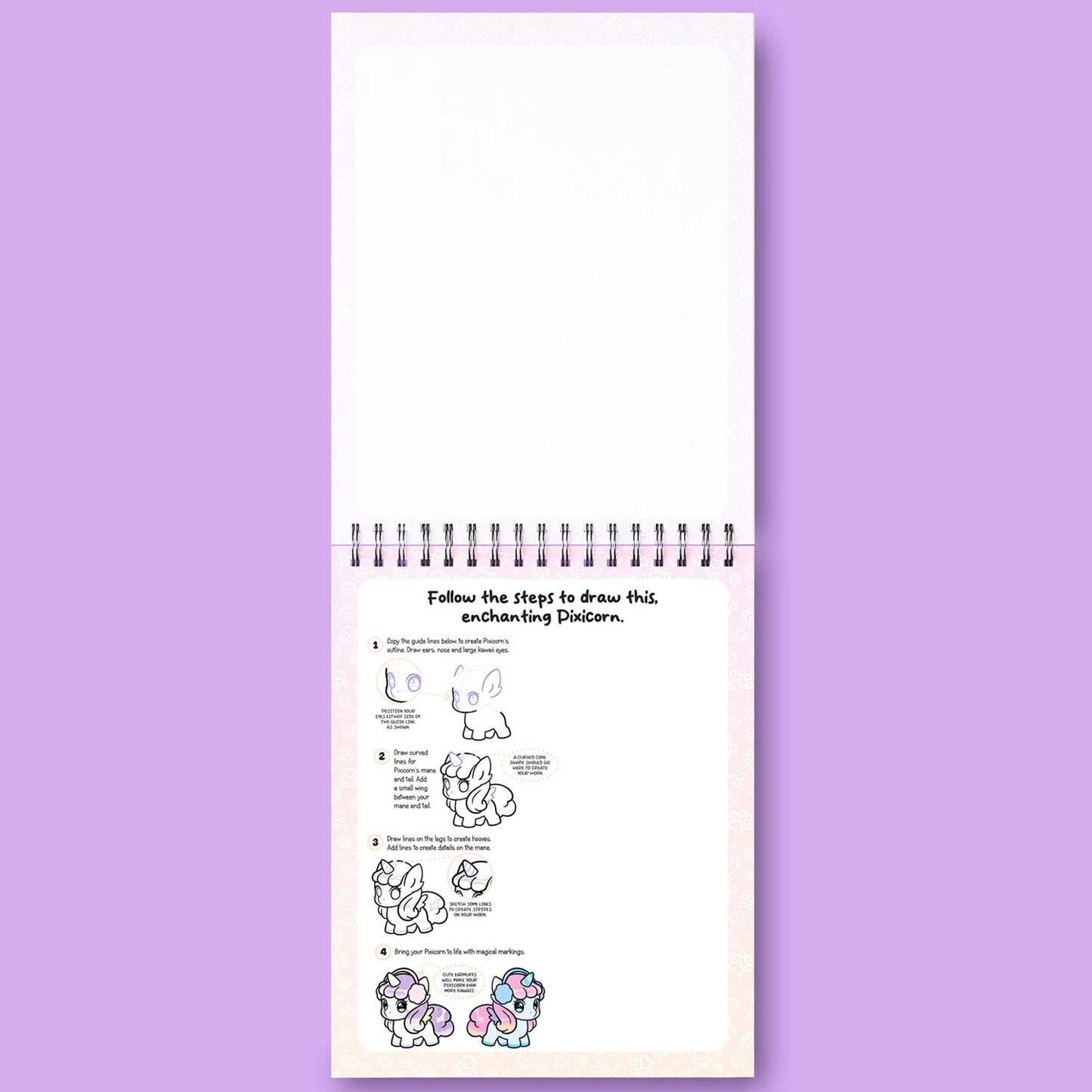 Kaleidoscope Sketch Doodle Draw! Kawaii | Colouring Activity Book | Doodling Art | Kawaii Art | Drawing Activity | 8-12 Years