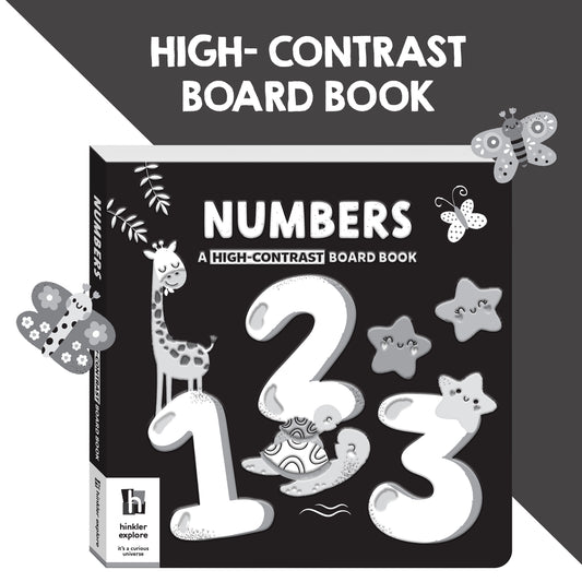 Numbers A High-Contrast Board Book | Black and White Board Book | For Toddlers