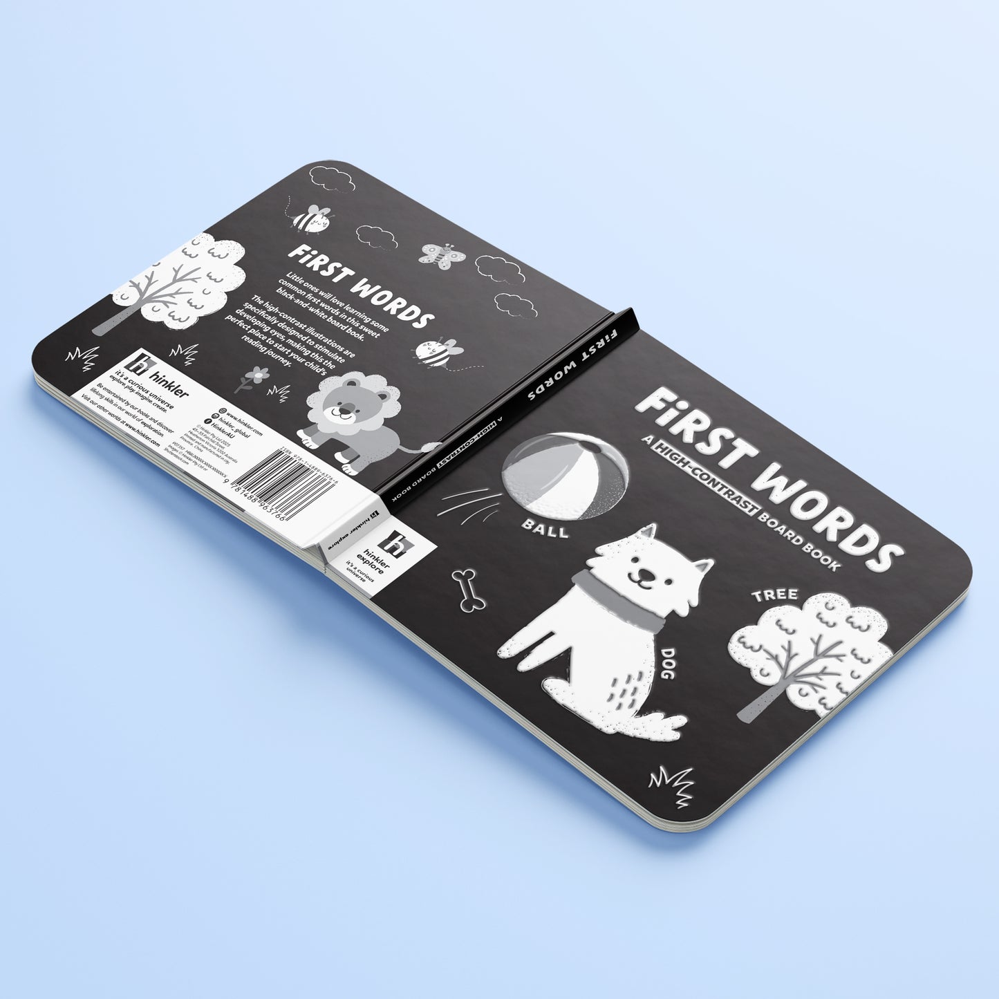First Words A High-Contrast Board Book | Black and White Board Book | For Toddlers
