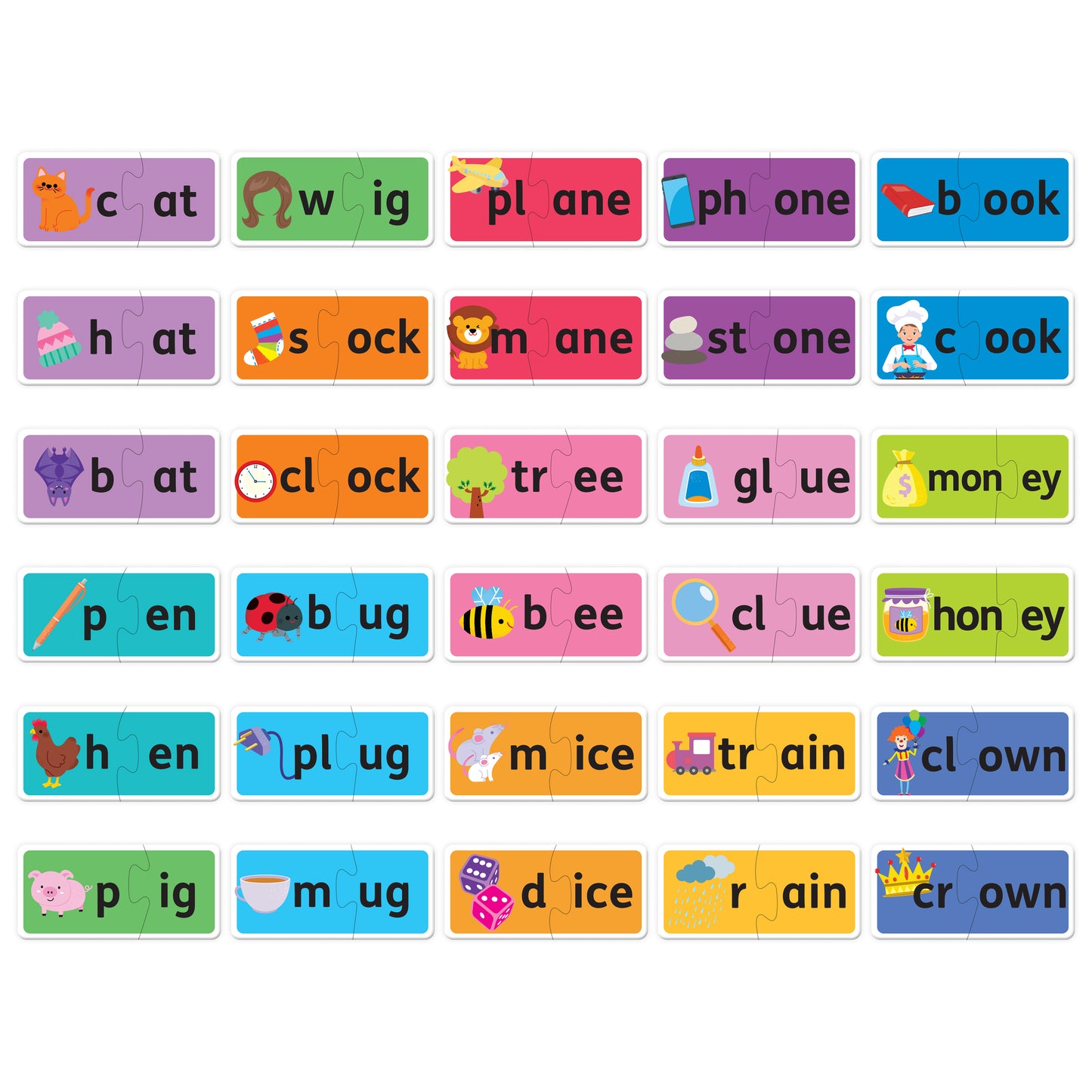 Building Blocks Match & Learn Word Sounds | Jigsaw Set | Learning with Fun for Toddlers