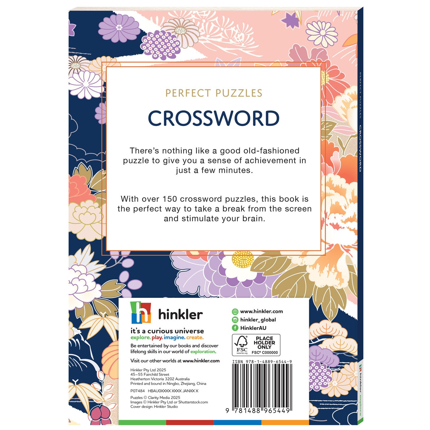 Perfect Puzzles: Crosswords| Puzzle Book| Beginner to Advanced | Large Print | Brain-Boosting Fun | 10+ Years