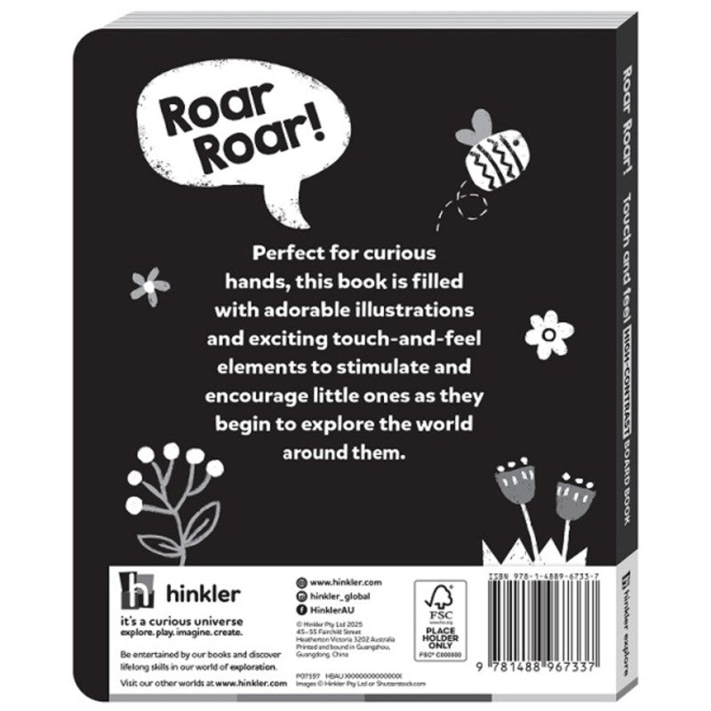 High Contrast Rawr Rawr! Touch and Feel Board Book