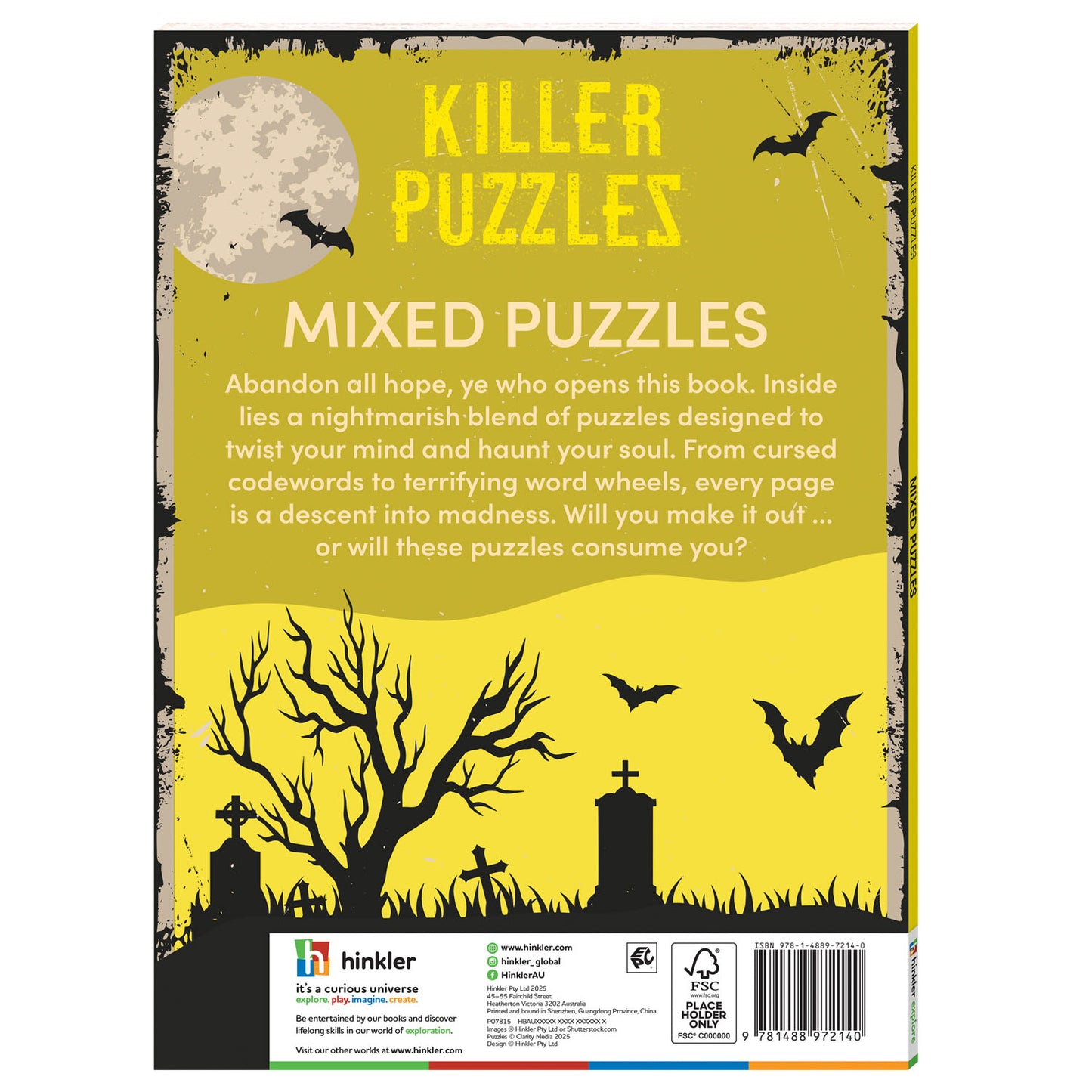 Killer Puzzles Mixed Puzzles| Mixed Puzzle Book | Activity Book | Horror and Spooky Themes | Halloween | Pop Culture | Murder-mystery| Mixed-Puzzle for Kids | 8-12 Years