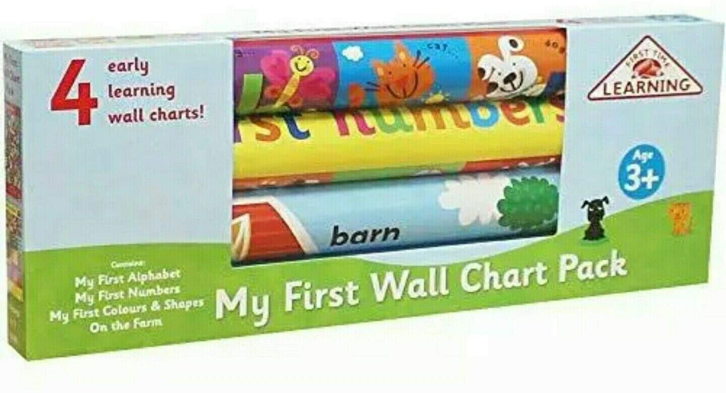 First Time Learning: My First Wall Chart Pack Age 3+