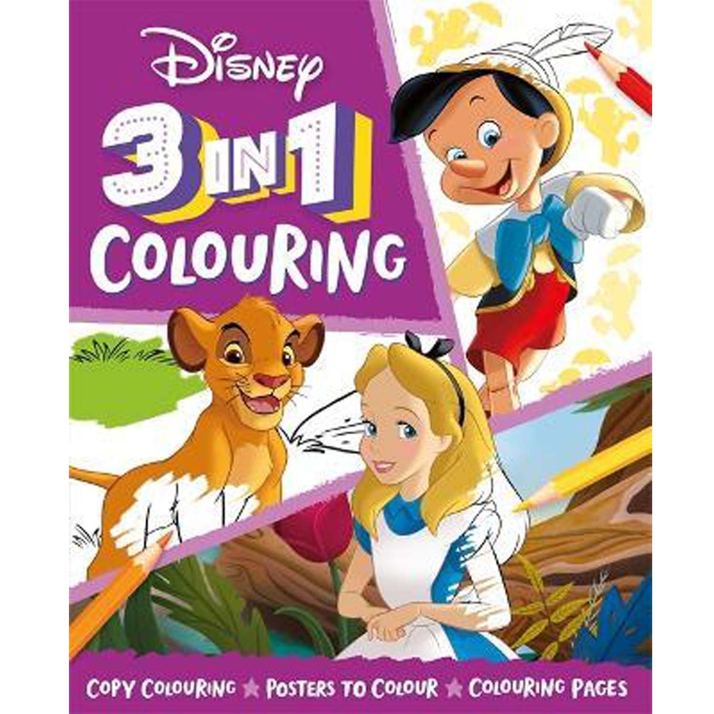 Disney: 3-in-1 Colouring