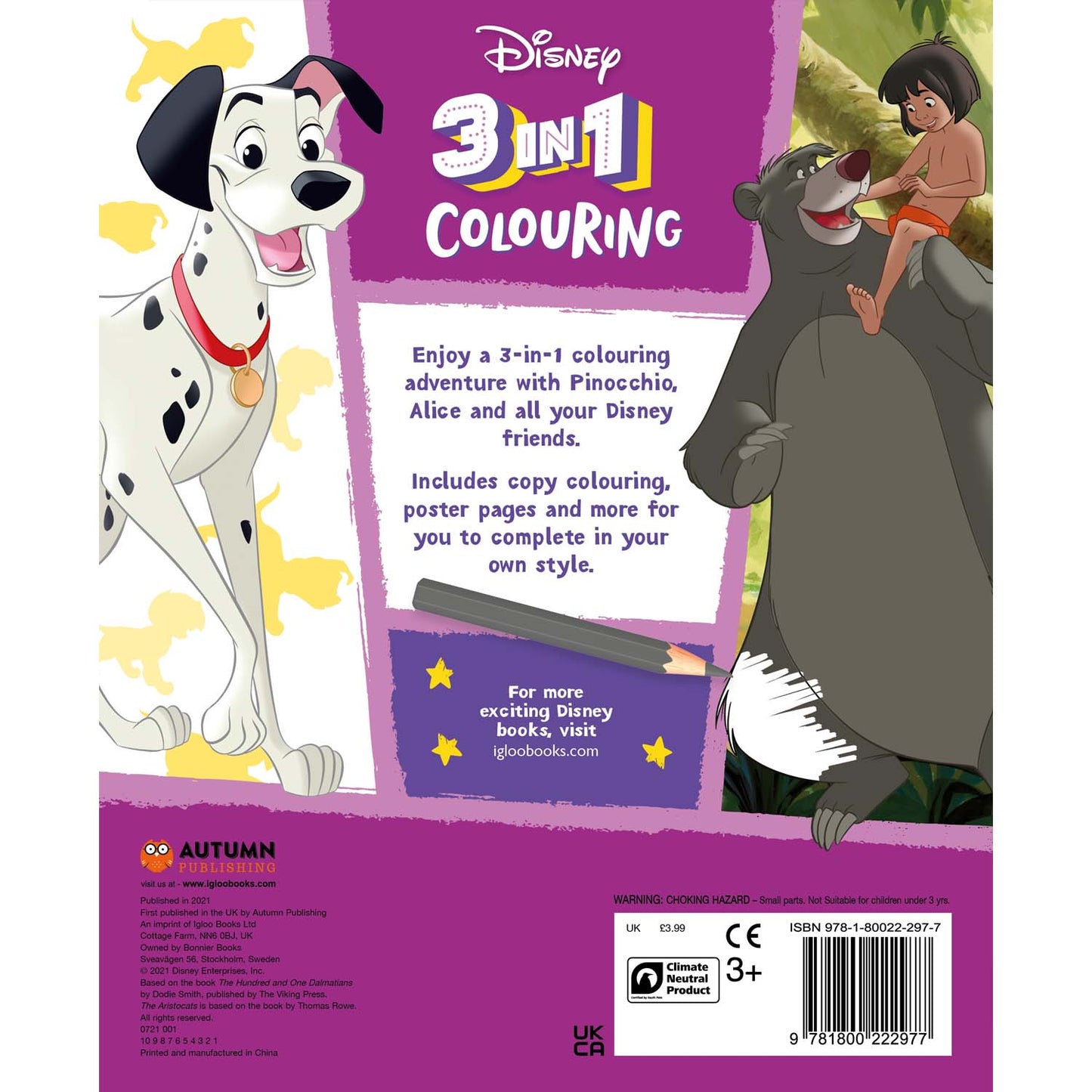 Disney: 3-in-1 Colouring