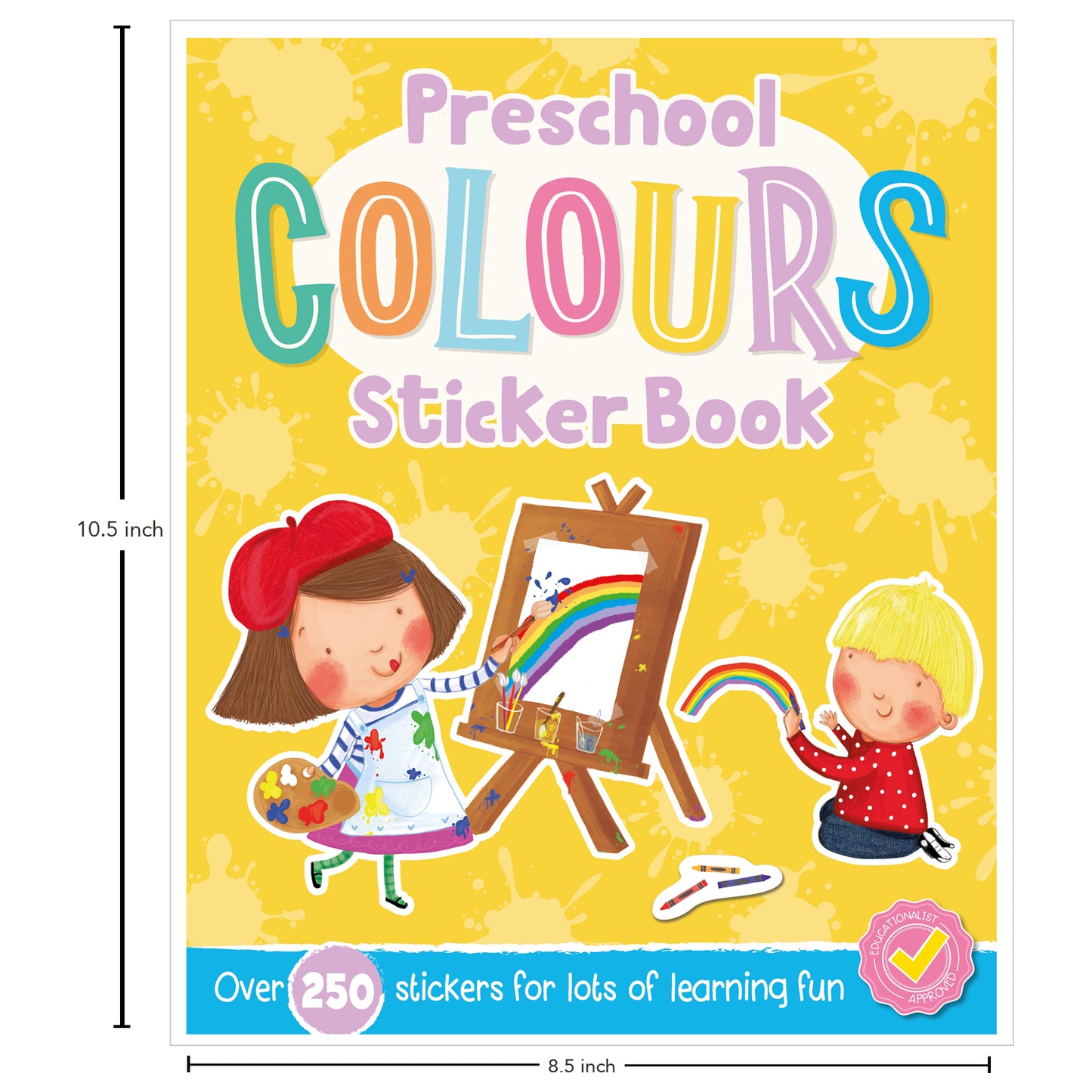 Preschool Colours Sticker Book | Fun Early Learning Activity Book for Kids | Color Recognition, Matching & Sticker Play | Interactive Educational Book for Ages 0-3|