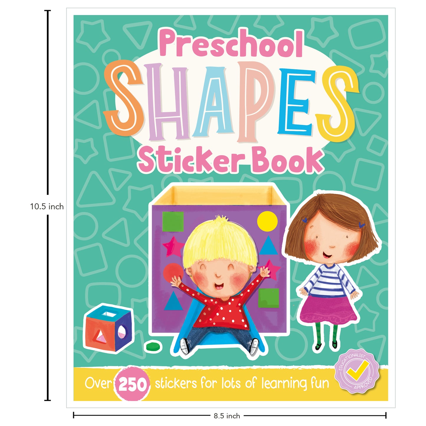 Preschool Shapes Sticker Book | Fun Early Learning Activity Book for Kids | Shape Recognition, Matching & Sticker Play | Interactive Educational Book for Ages 0-3|