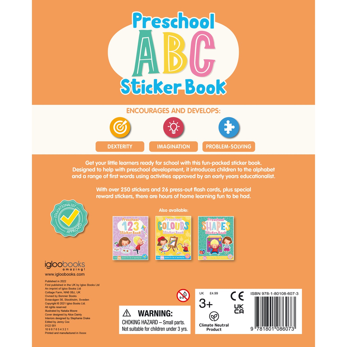 Preschool ABC Sticker Book | Fun Early Learning Activity Book for Kids | Letters, Phonics & Sticker Play | Interactive Educational Book for Ages 0-3