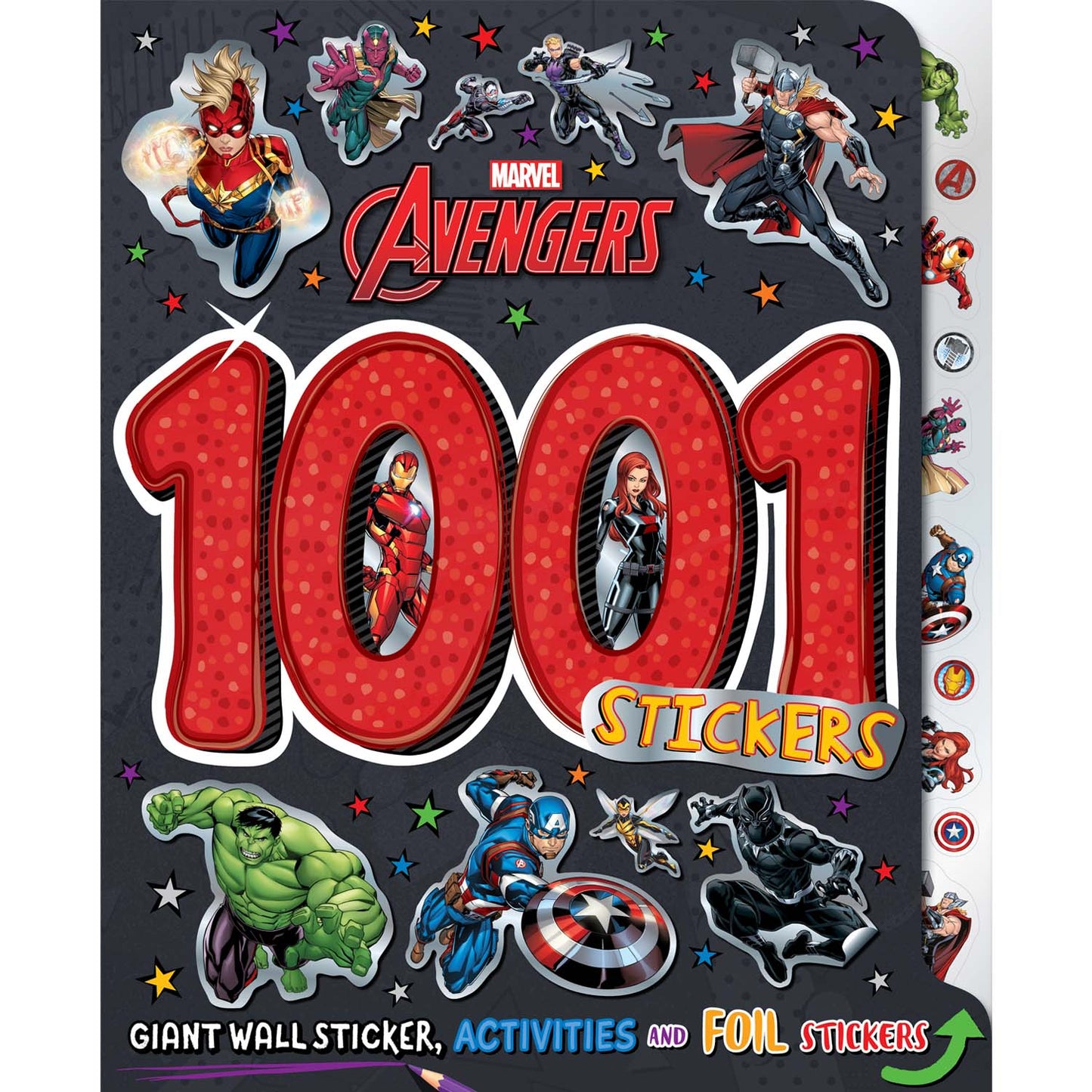 Marvel Avengers 1001 Stickers | 1000 Sticker Book | Sticker & Activity | Avengers books