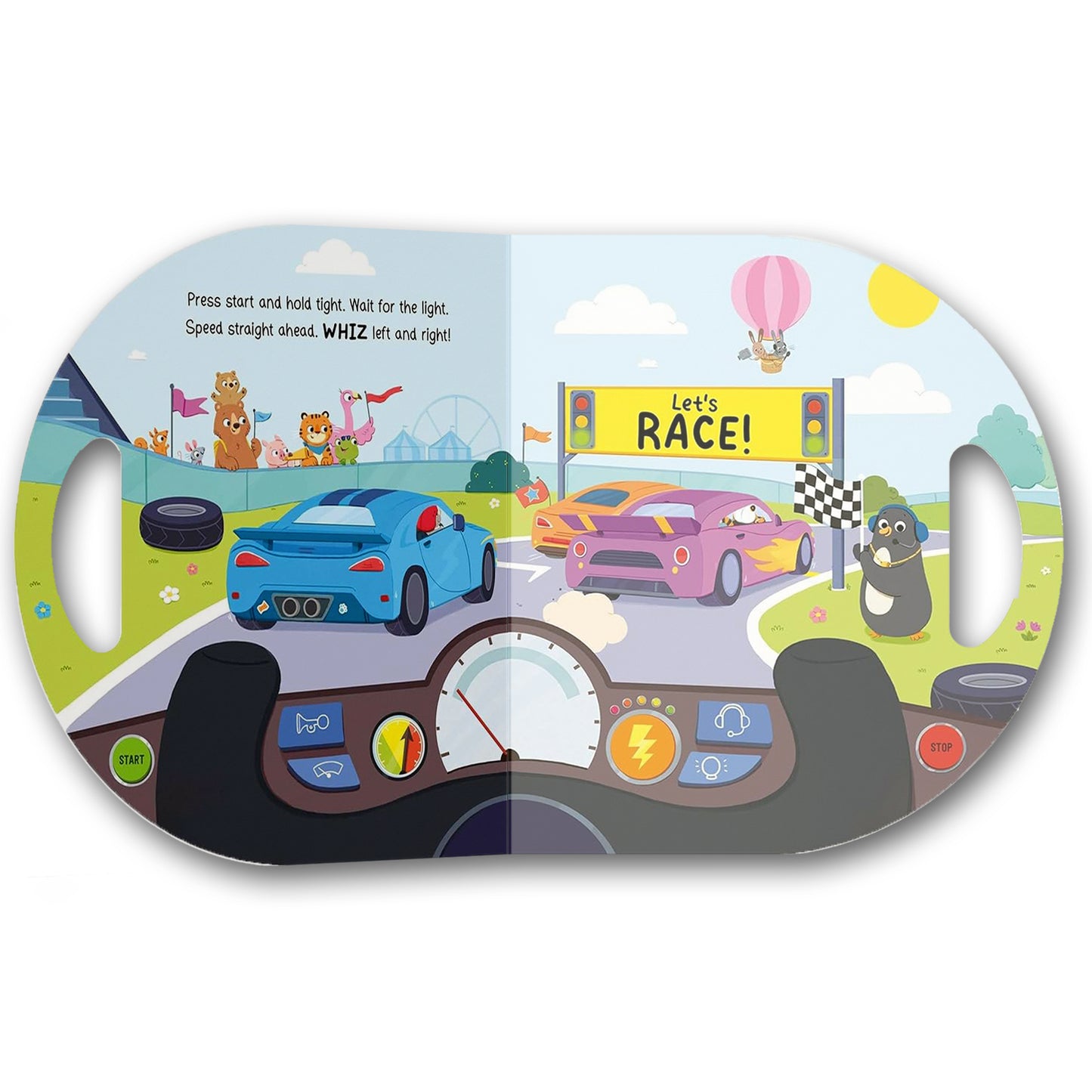 Drive Me! Race Car | Early Learning Book | Die-Cut Book | For 4 to 6 Year Old Kids