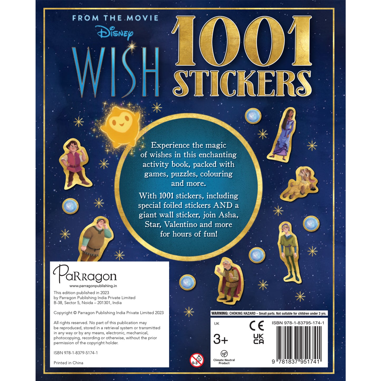 Disney Wish 1001 Stickers | 1000 Sticker Book | Sticker & Activity | Disney books