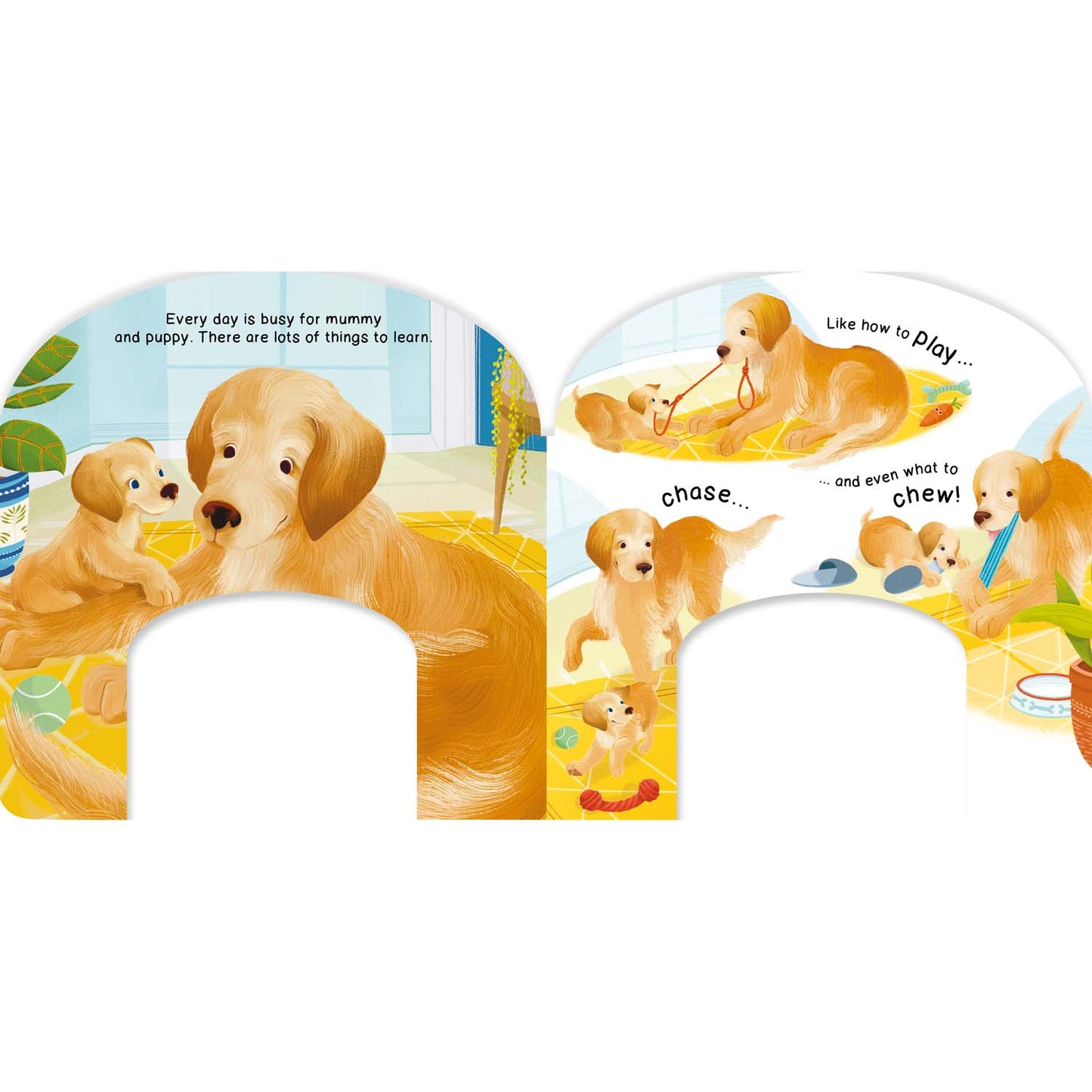 Puppy's Big Day | Books with toy | Board books for kids
