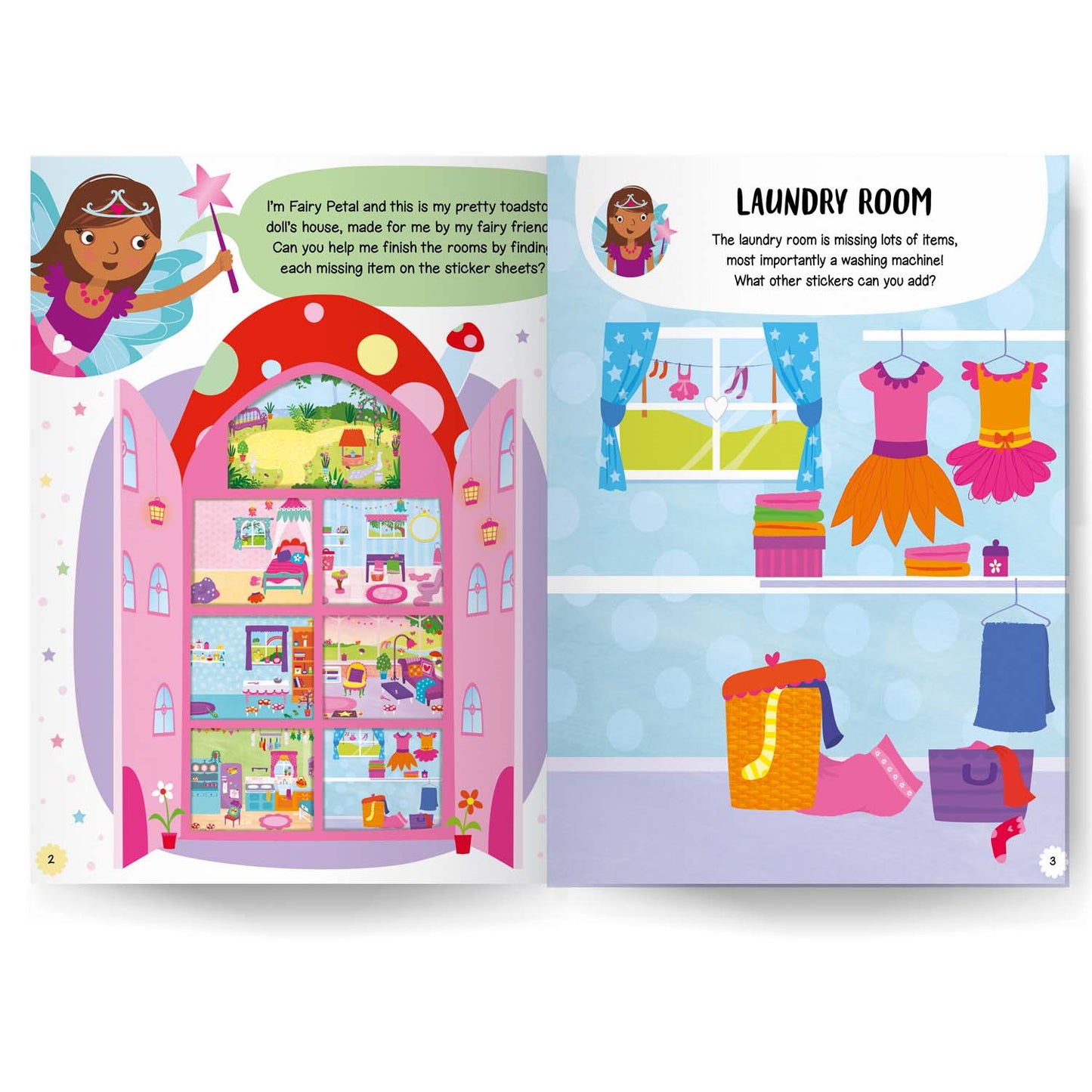 Doll’s House: Fairy Doll’s House Sticker Book | Enchanting Sticker & Activity Book for Kids | Create & Decorate a Magical Fairy-Themed Dollhouse| For Age 4-6|