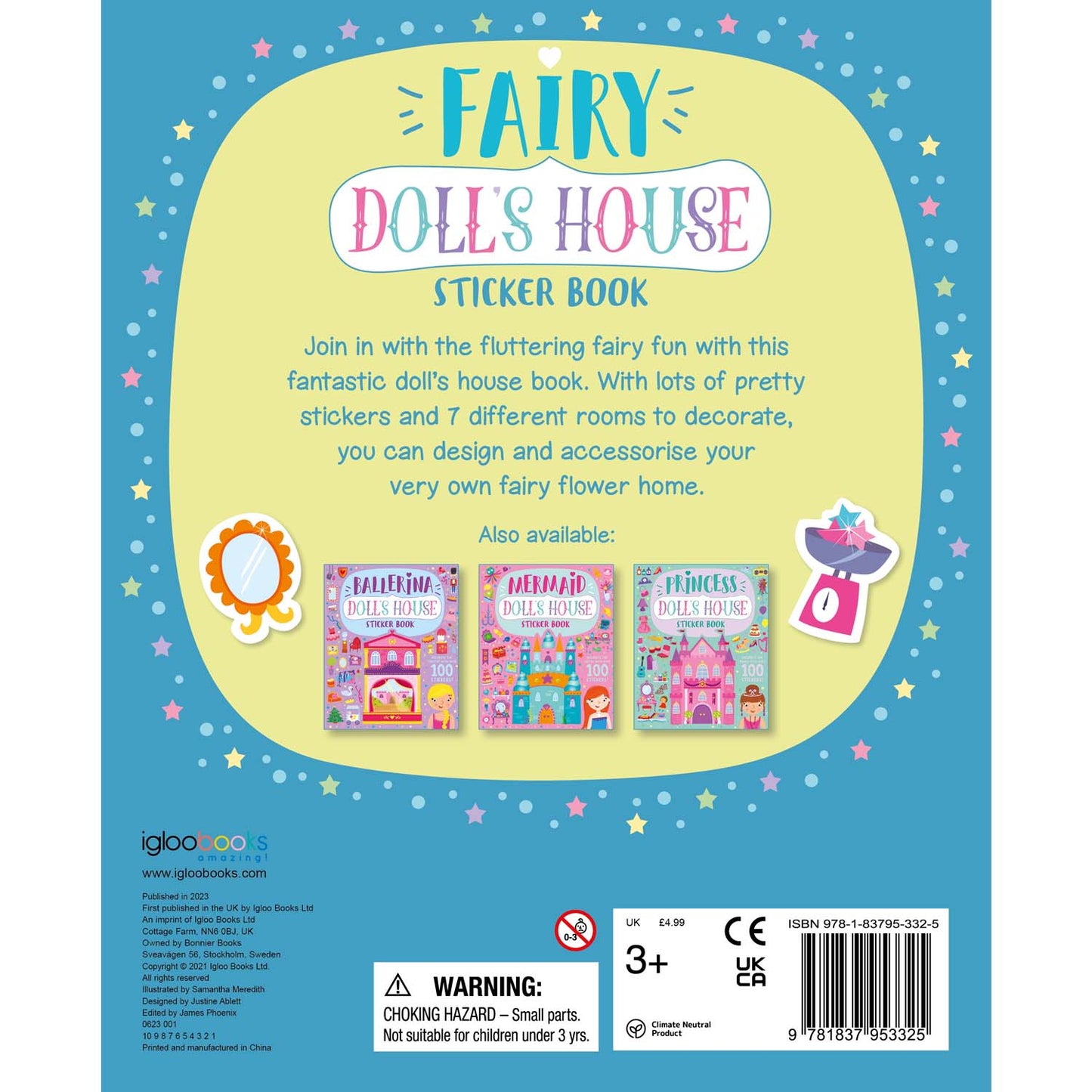 Doll’s House: Fairy Doll’s House Sticker Book | Enchanting Sticker & Activity Book for Kids | Create & Decorate a Magical Fairy-Themed Dollhouse| For Age 4-6|