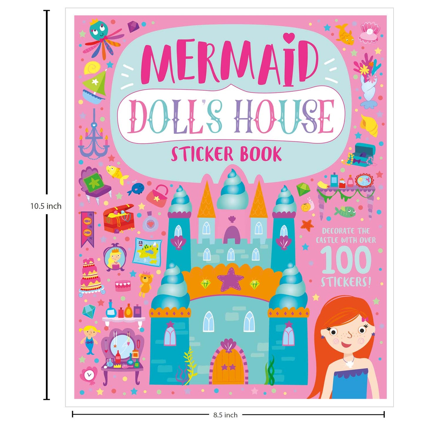 Doll’s House: Mermaid Doll’s House Sticker Book | Underwater Sticker & Activity Book for Kids | Create & Decorate a Magical Mermaid-Themed Dollhouse| For Age 4-6|