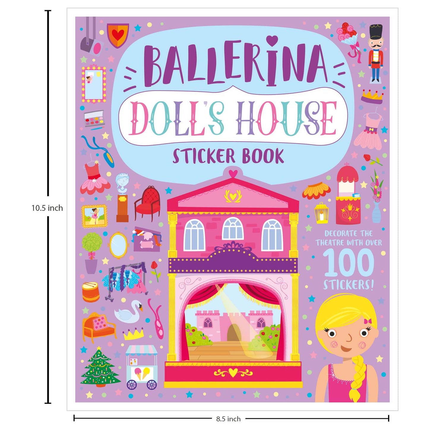 Doll’s House: Ballerina Doll’s House Sticker Book | Interactive Sticker & Activity Book for Kids | Create & Decorate a Beautiful Ballerina-Themed Dollhouse | For Age 4-6|