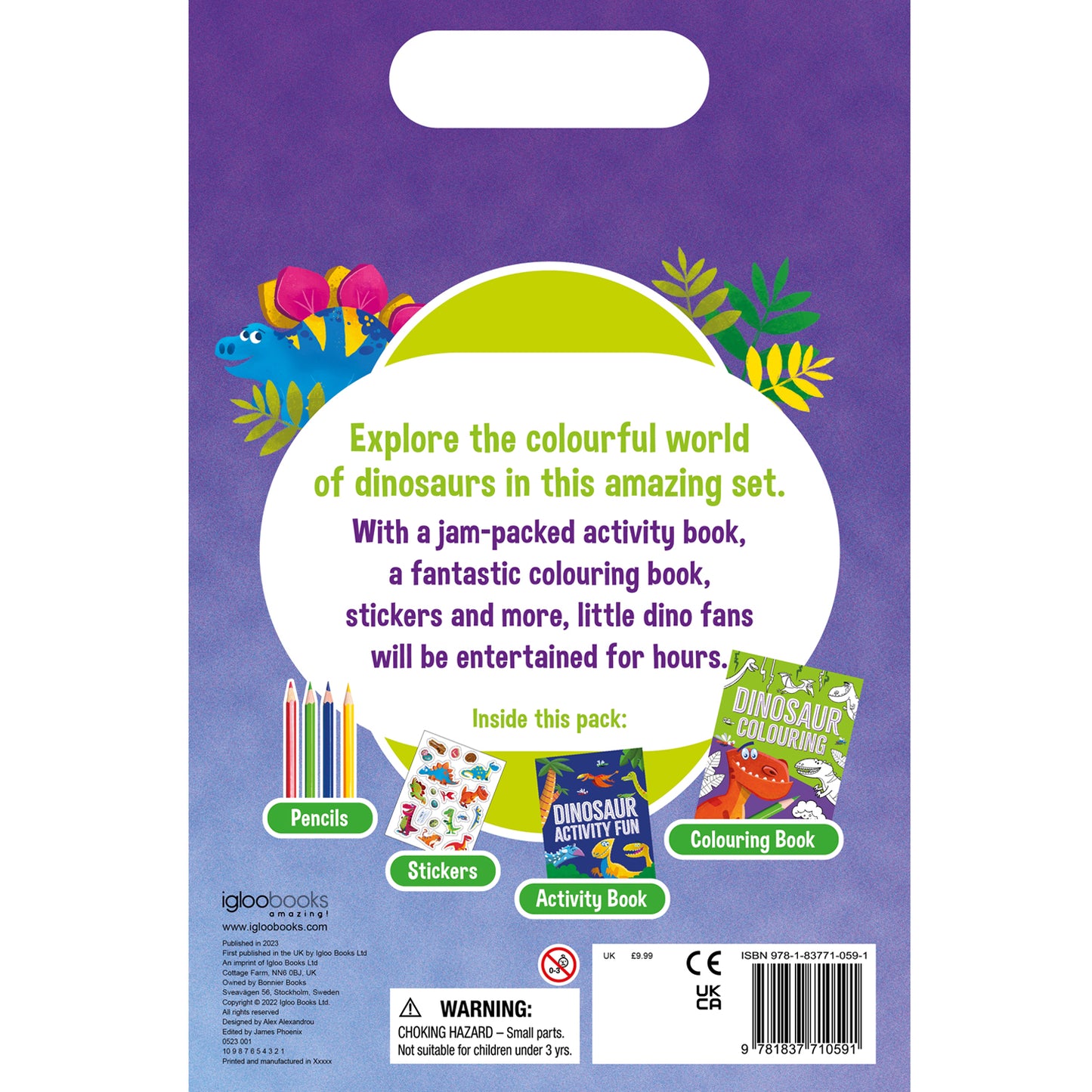 Ultimate Dinosaur Activity Pack With Activities, Colouring, Stickers, Pencils Parragon