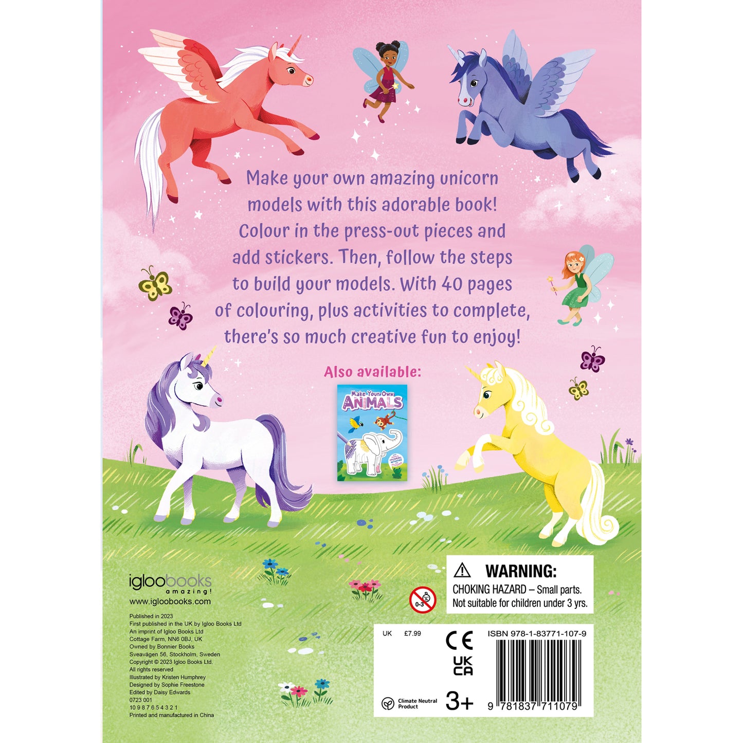 Make Your Own Unicorns with Models, Colouring, Activities and Stickers Book Parragon