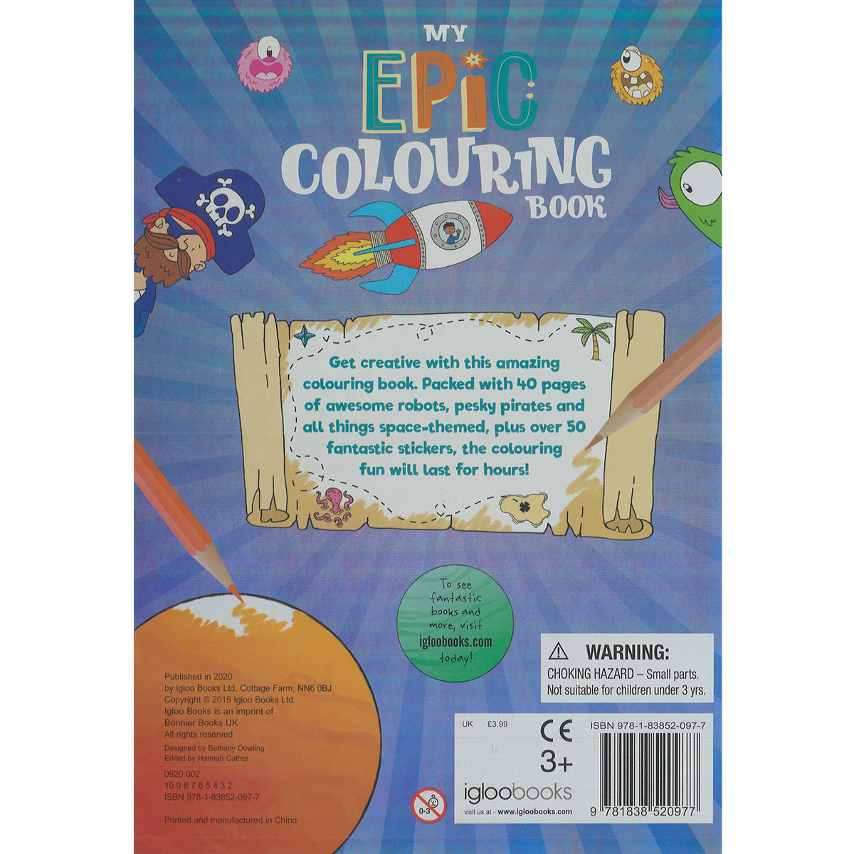 My Epic Colouring Book (Holo Colouring) Igloo Books