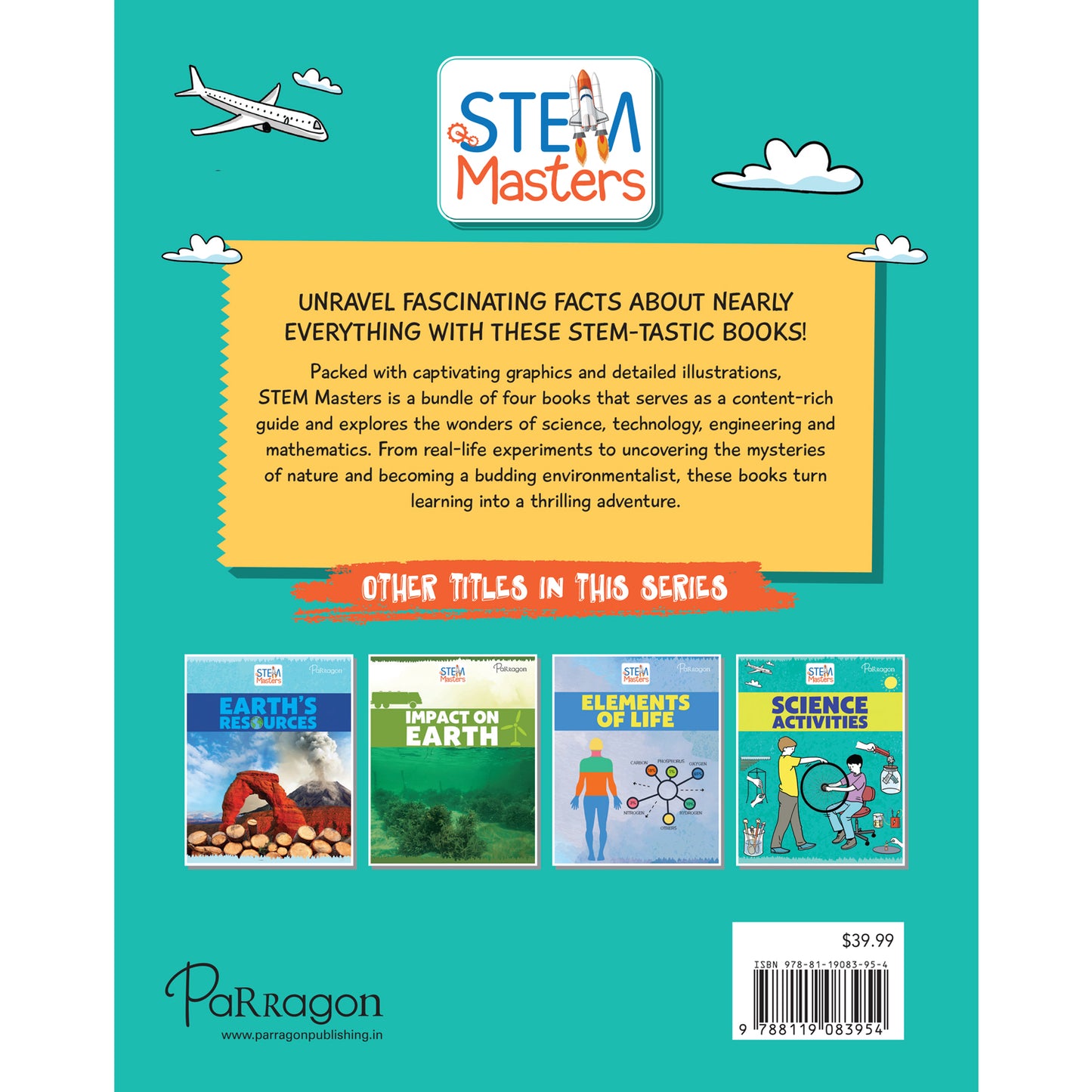 STEM Masters Box Set | Reference books for kids | Science books for children | Elements | Earth | Resources Set of 4 books