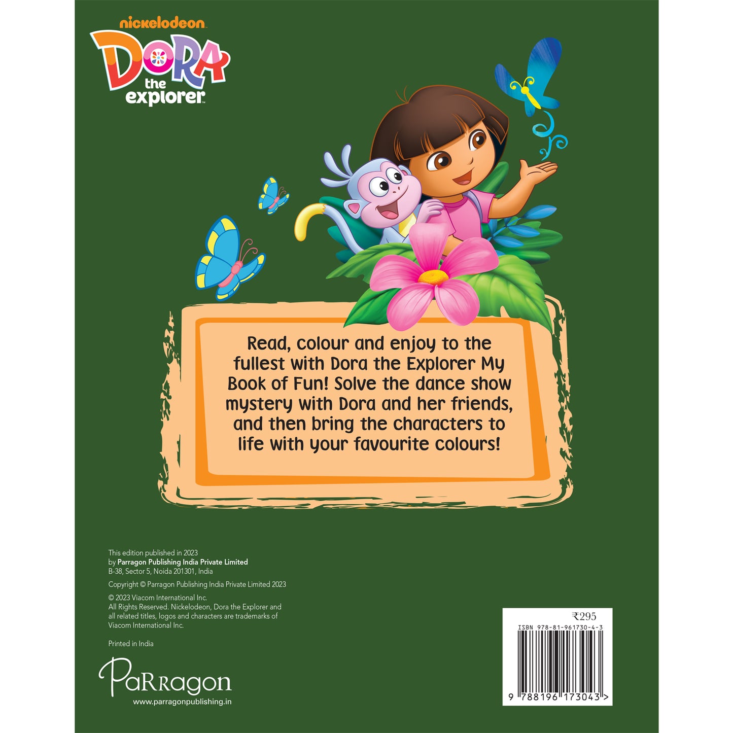 Dora the Explorer My Book of Fun Story & Colouring Book Parragon