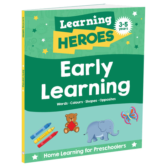 Learning Heroes Early Learning | Early Learning | Preschool Skills | Educational Activities | Alphabet | Numbers | Shapes | Colours | Fine Motor Skills | Ages 3–5 | Activity Book